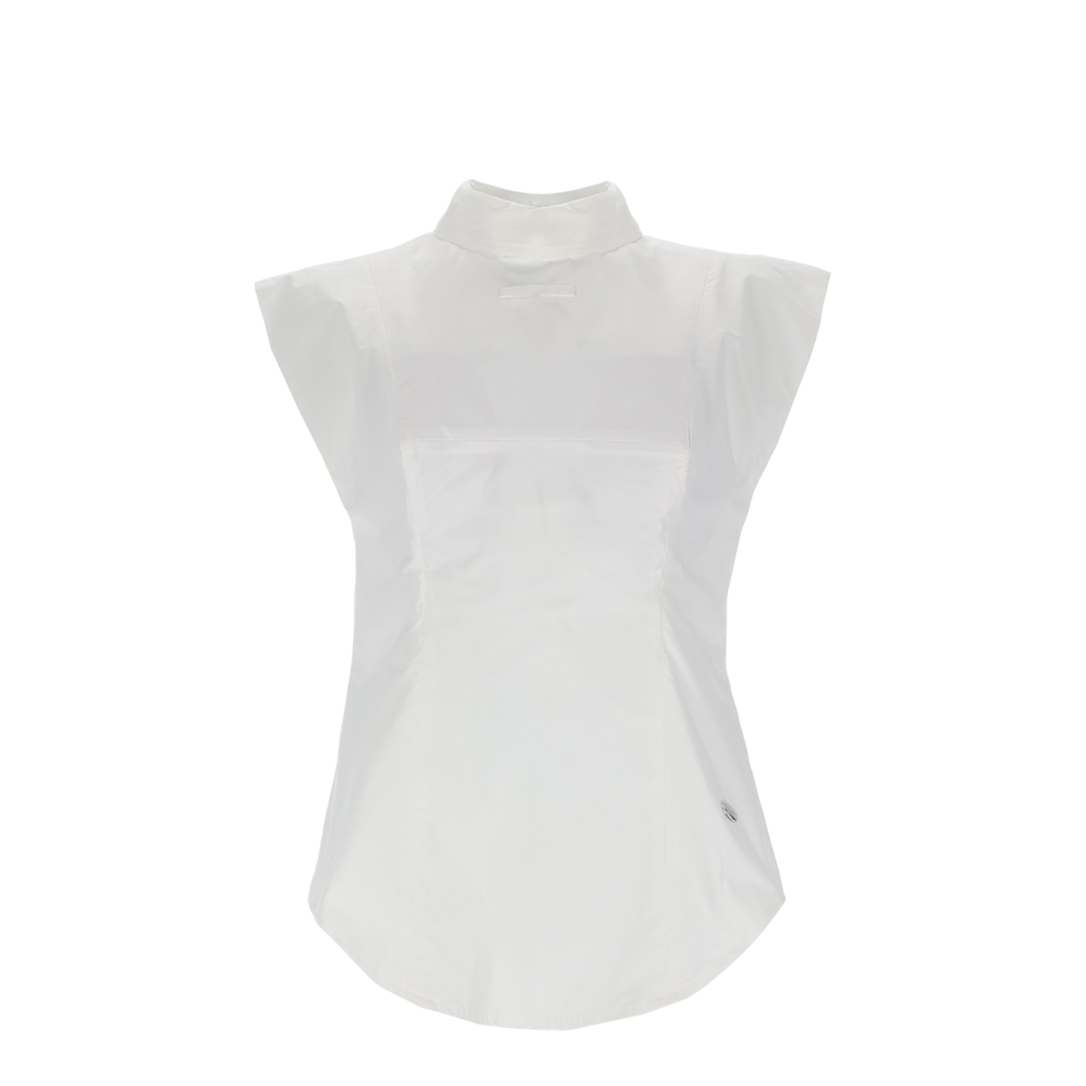 Sleeveless Inverted Shirt