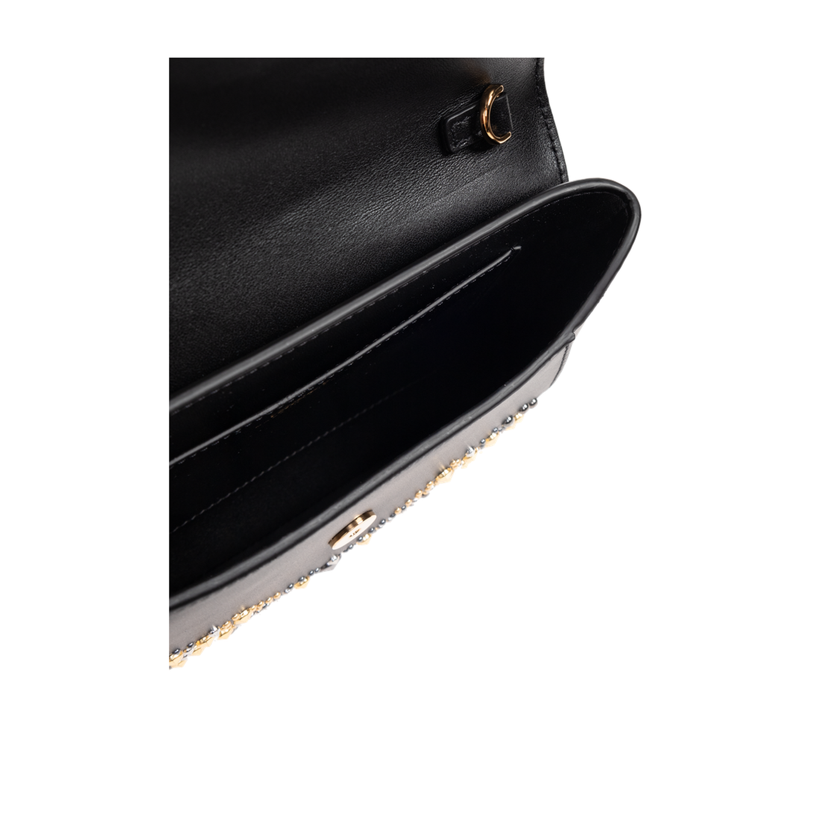 Clutch with appliqués