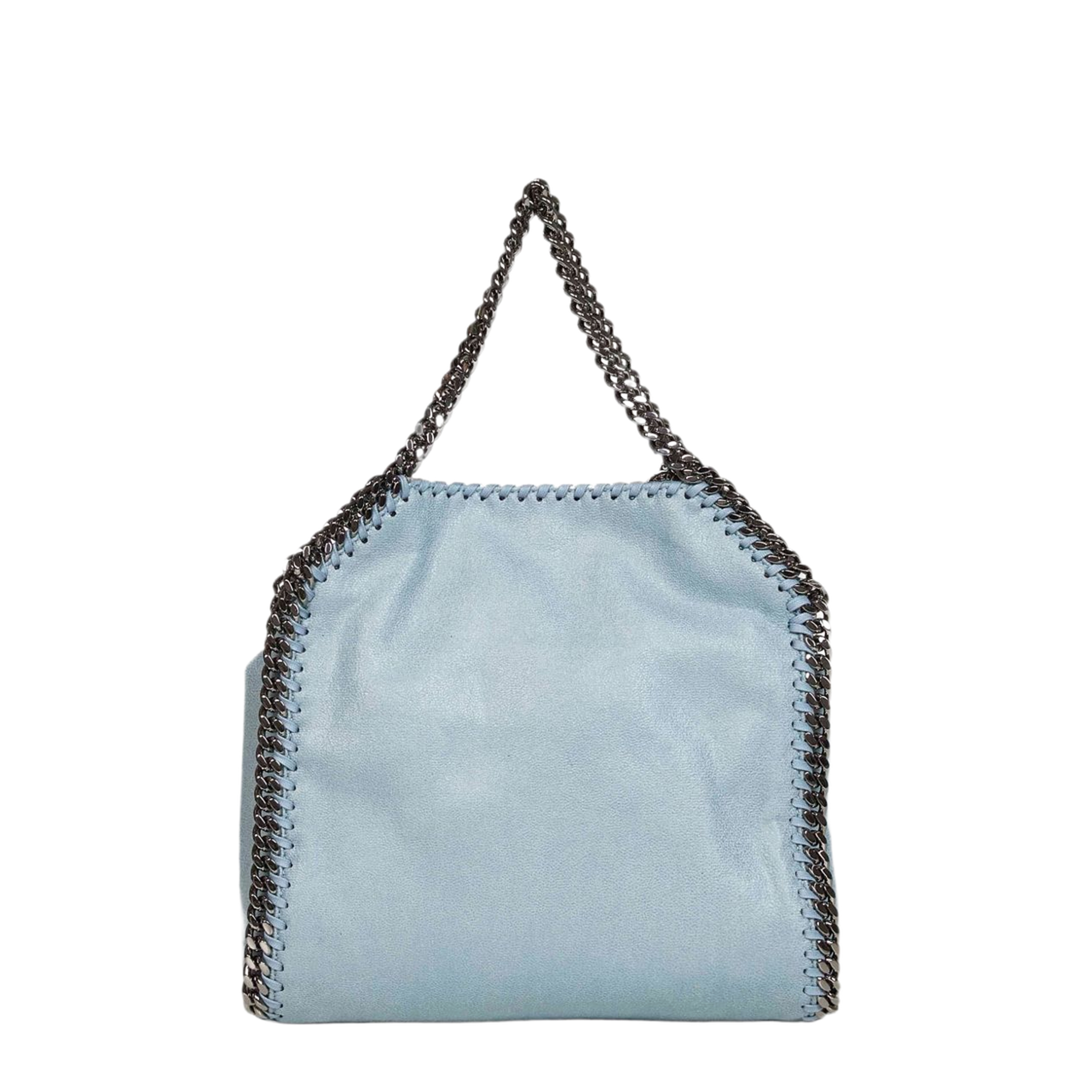 Falabella Mini Vegan Shaggy Deer Tote - Ice Blue