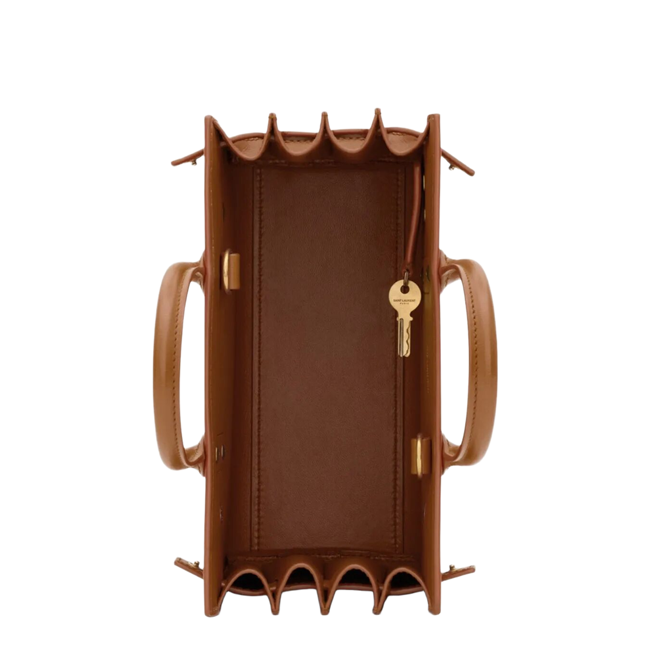 Sac de Jour Nano Leather Tote Bags - Brown