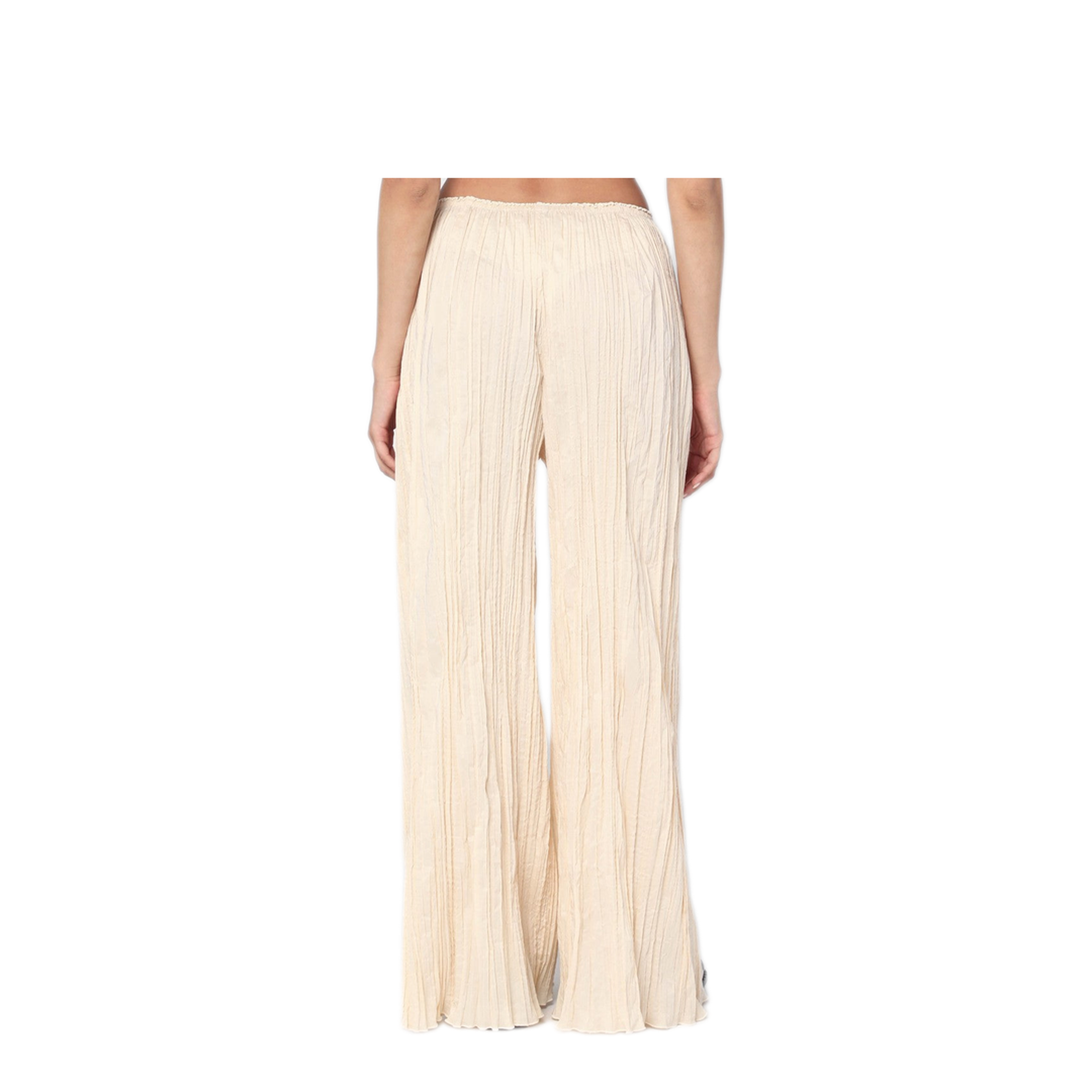 MAYFEYR - MKDT Studio - Pinola Atelier Pleated Fabric Ivory Trousers - 25-3-220-3213COBA
