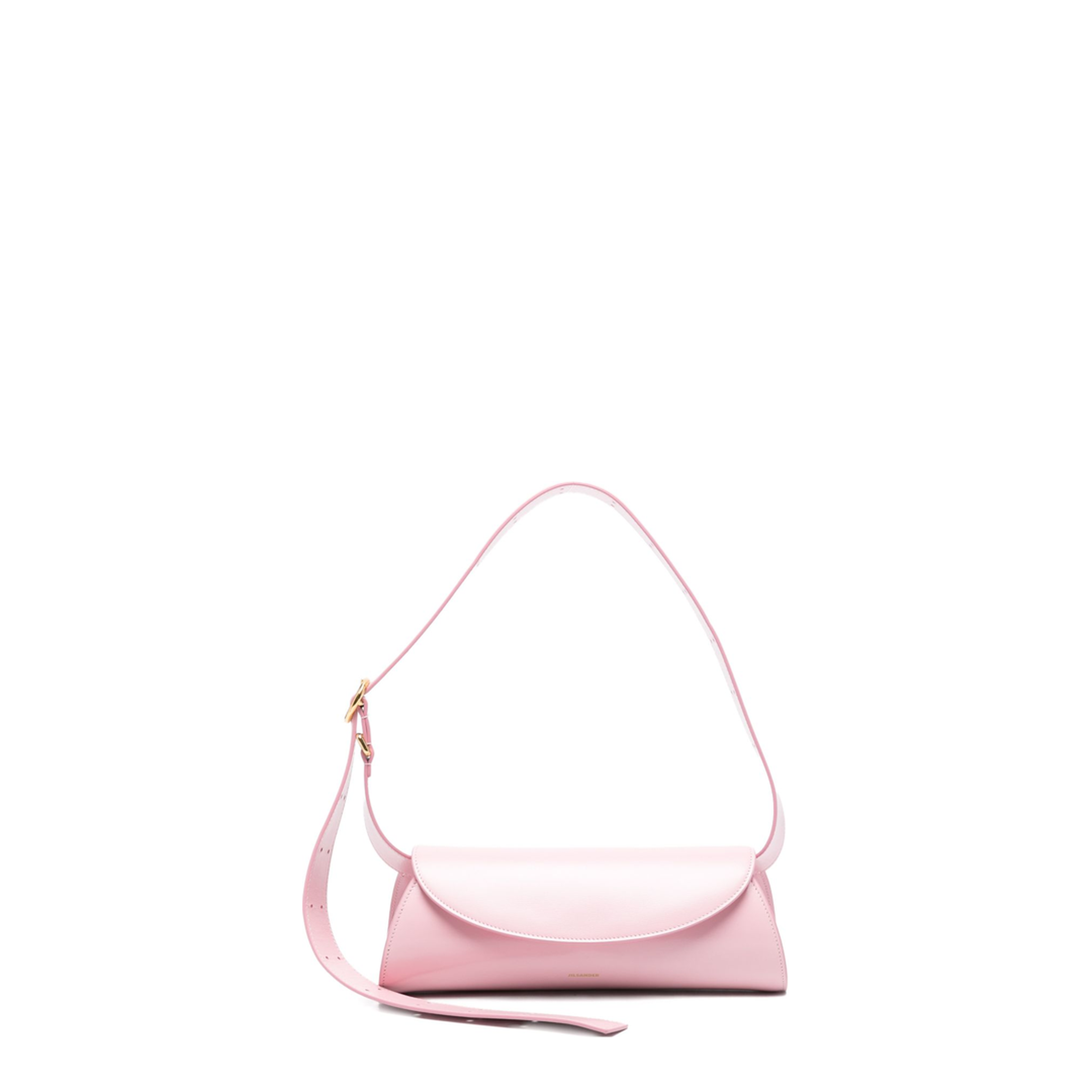 Cannolo Small Calfskin Shoulder Bag - Pale Pink