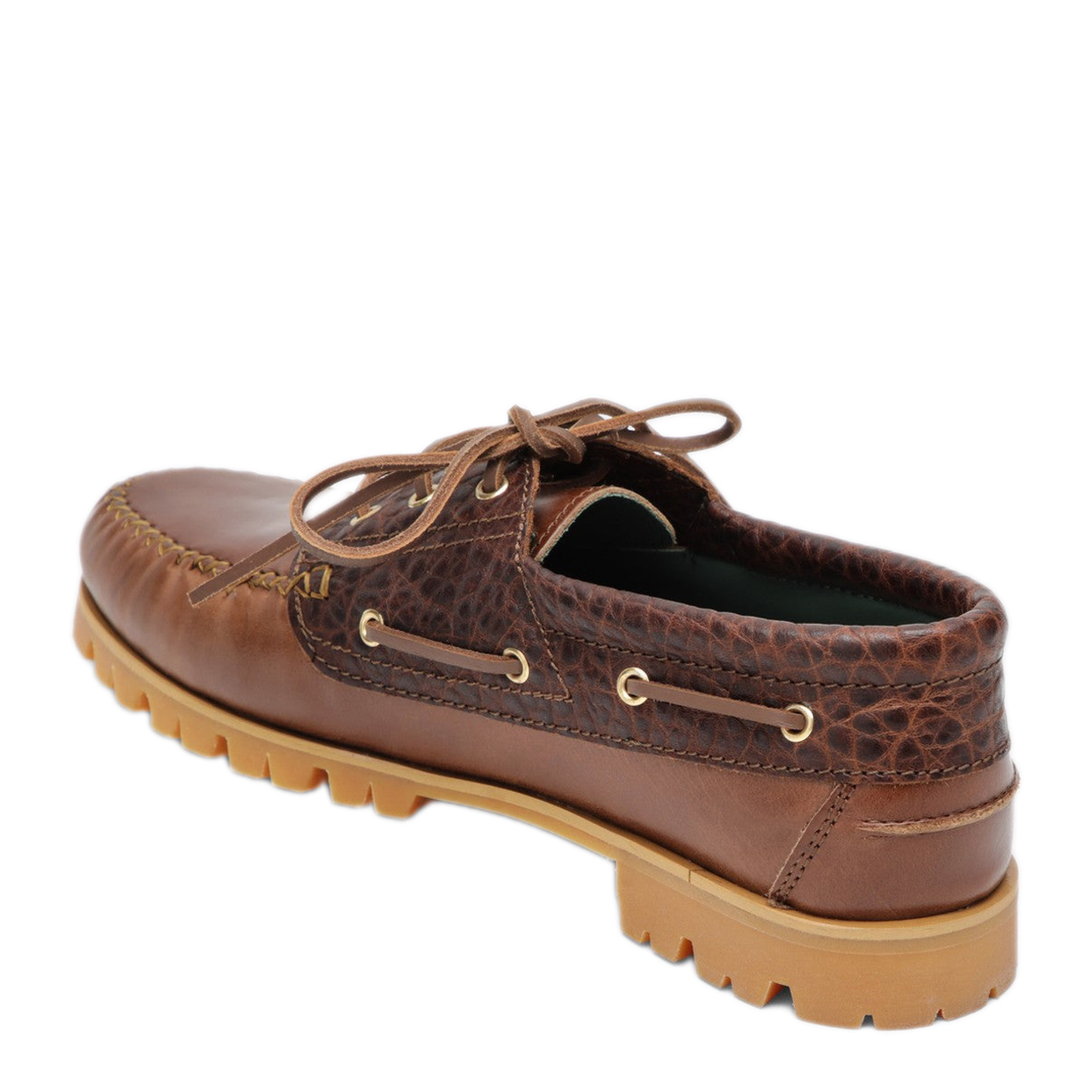MAYFEYR - VINNY's - Brown Boat Shoe With Crocodile Insert - 11510800