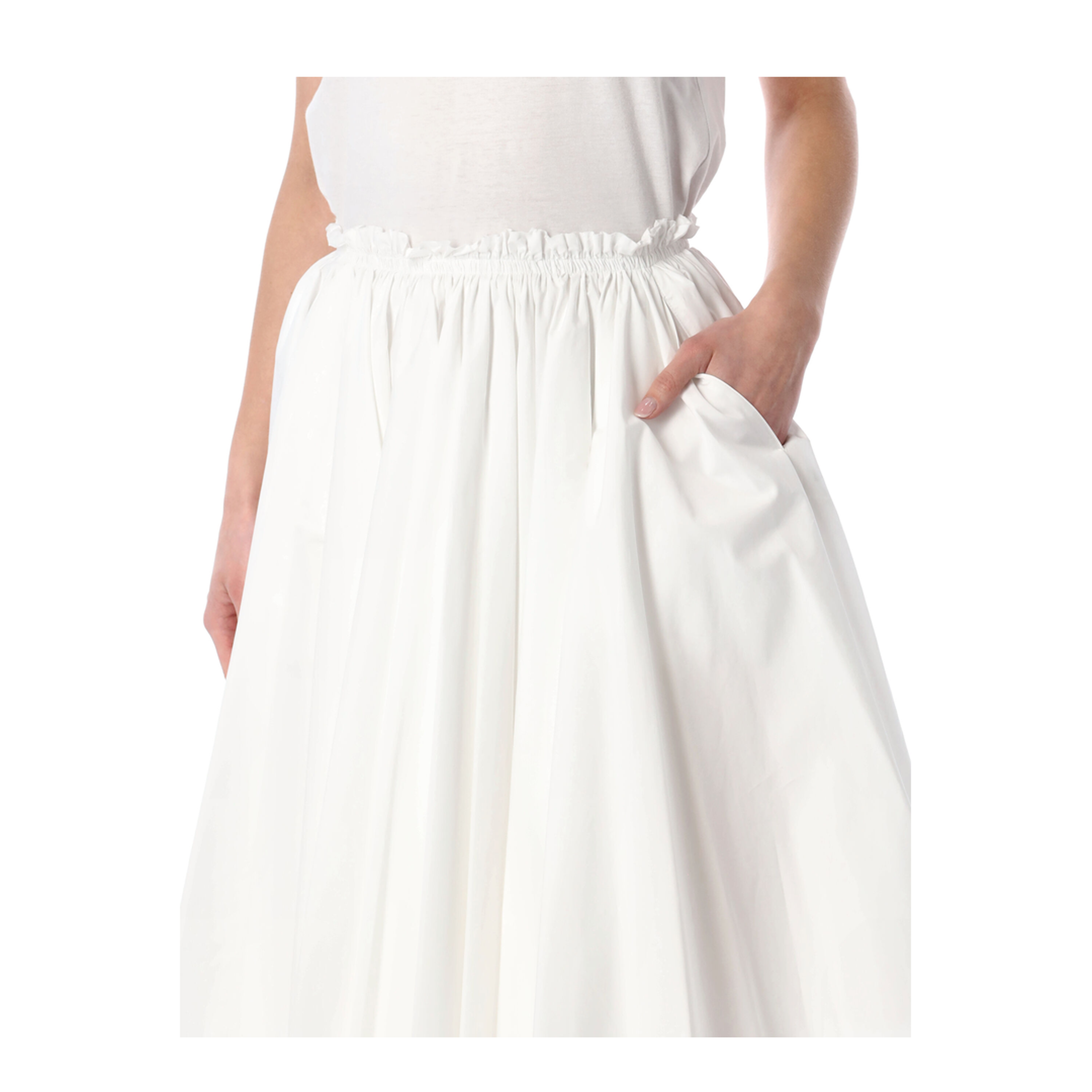 White Cotton Skirt