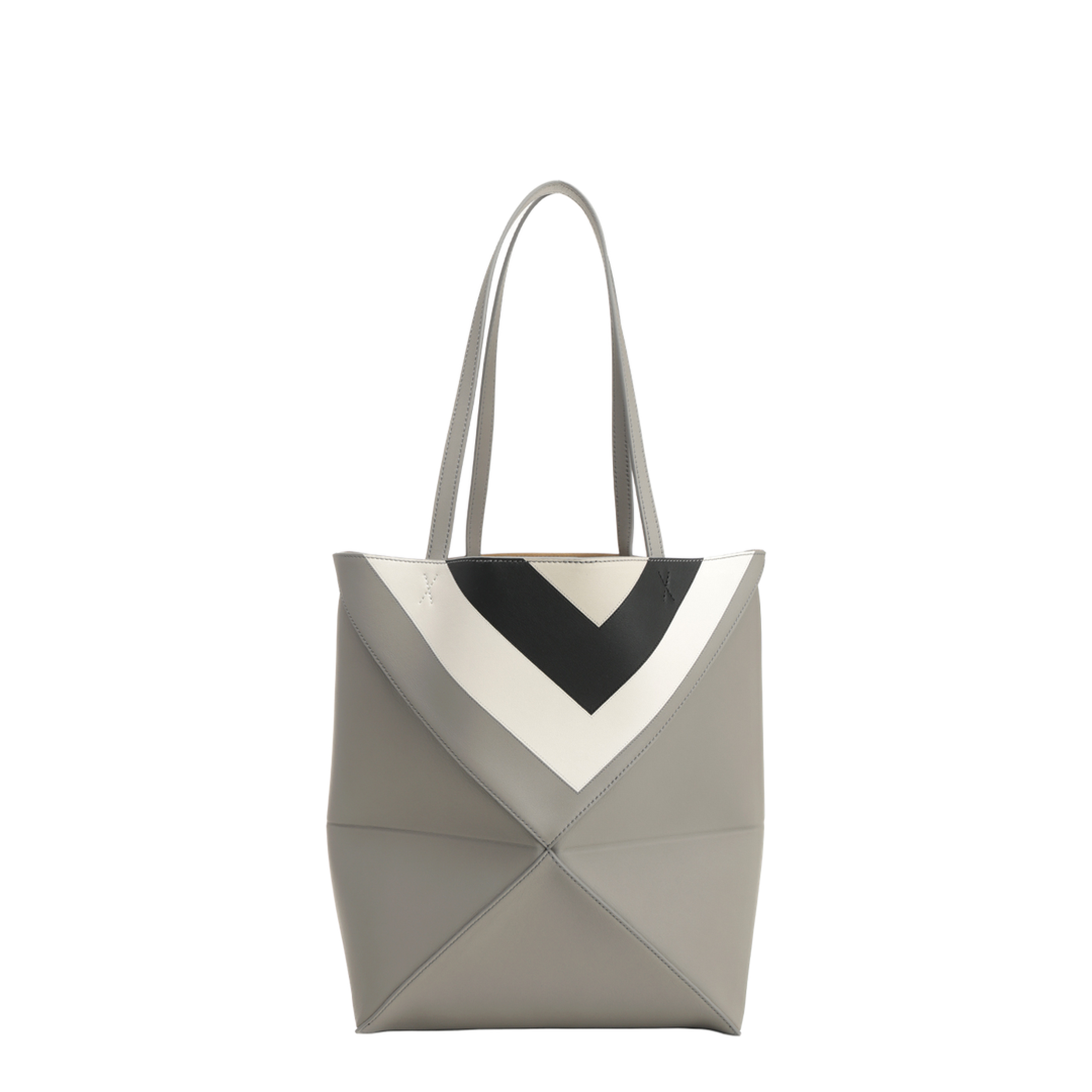 Medium Puzzle Fold Tote in Nappa Calfskin Multicolor