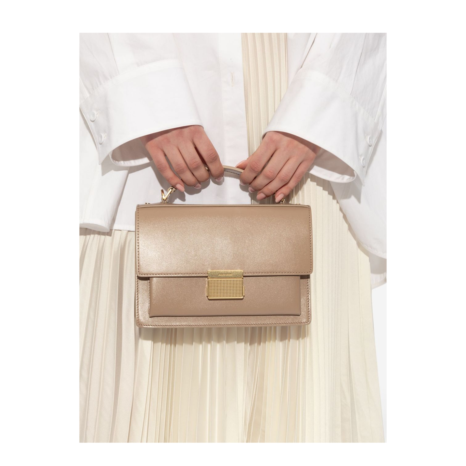 Venice Leather Handbag with Palmell
