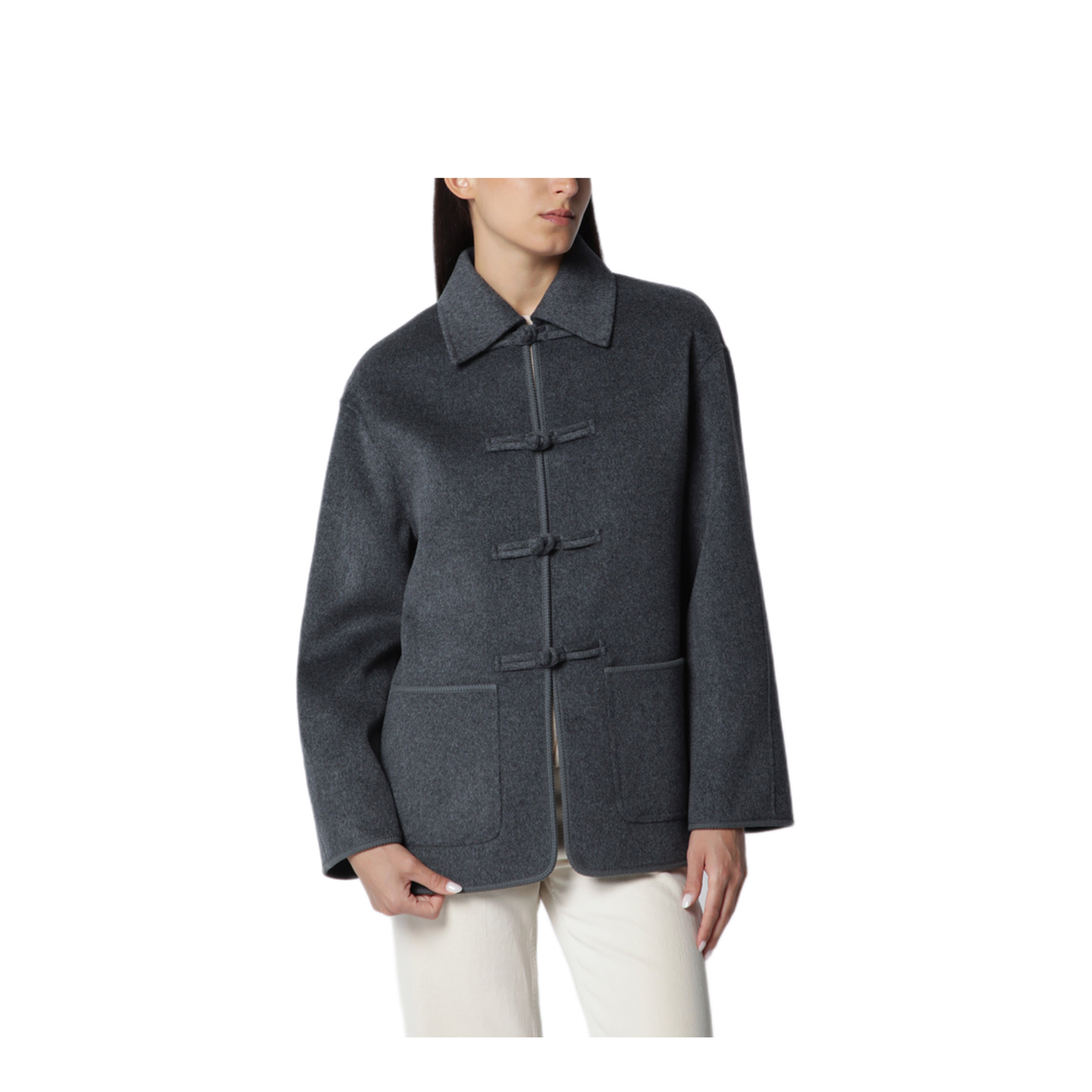 MAYFEYR - Róhe - Dark Grey M Lange Double Faced Wool Jacket - 420-11-409WO021