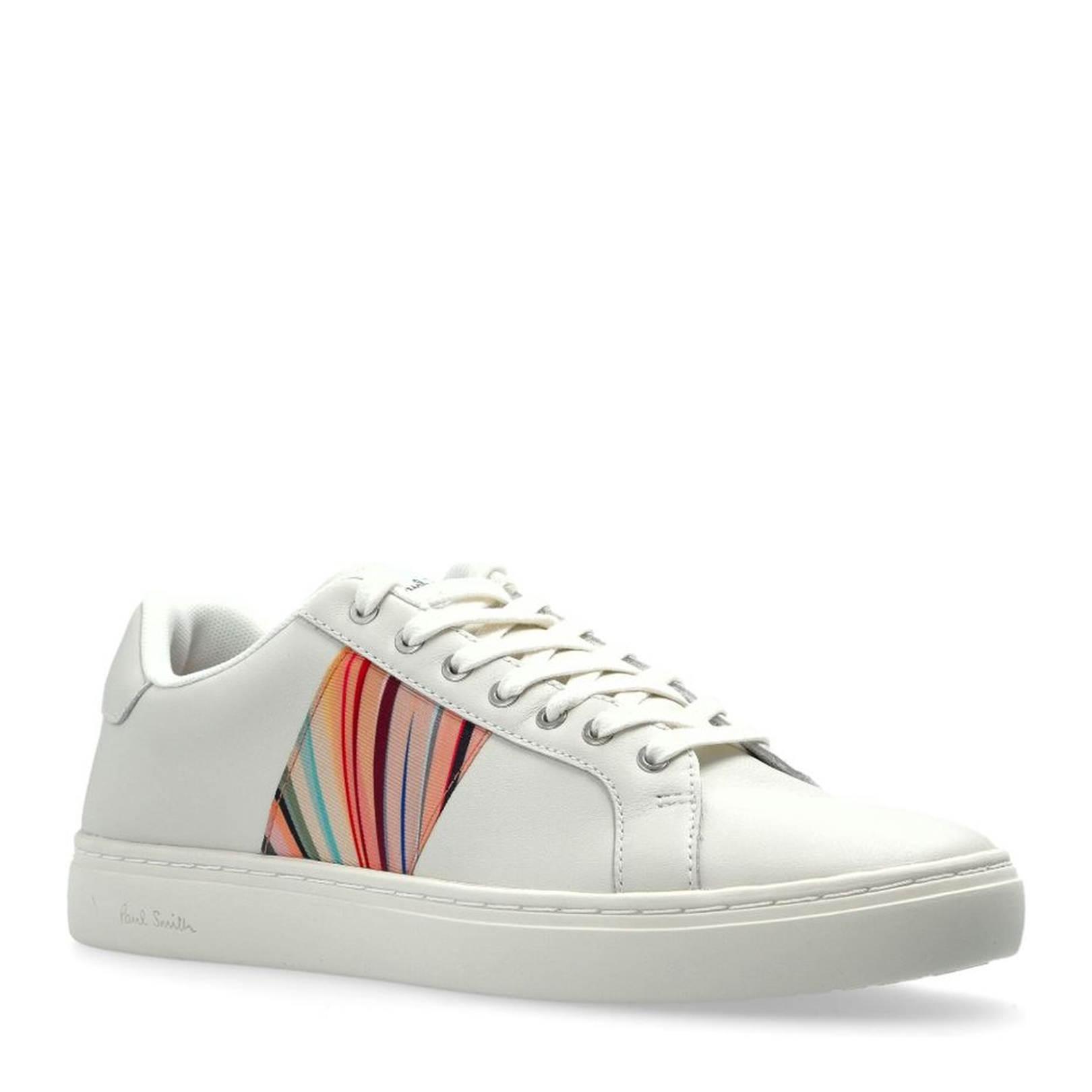 White Front Lace-Up Fastening Padded Ankle Flat Sole