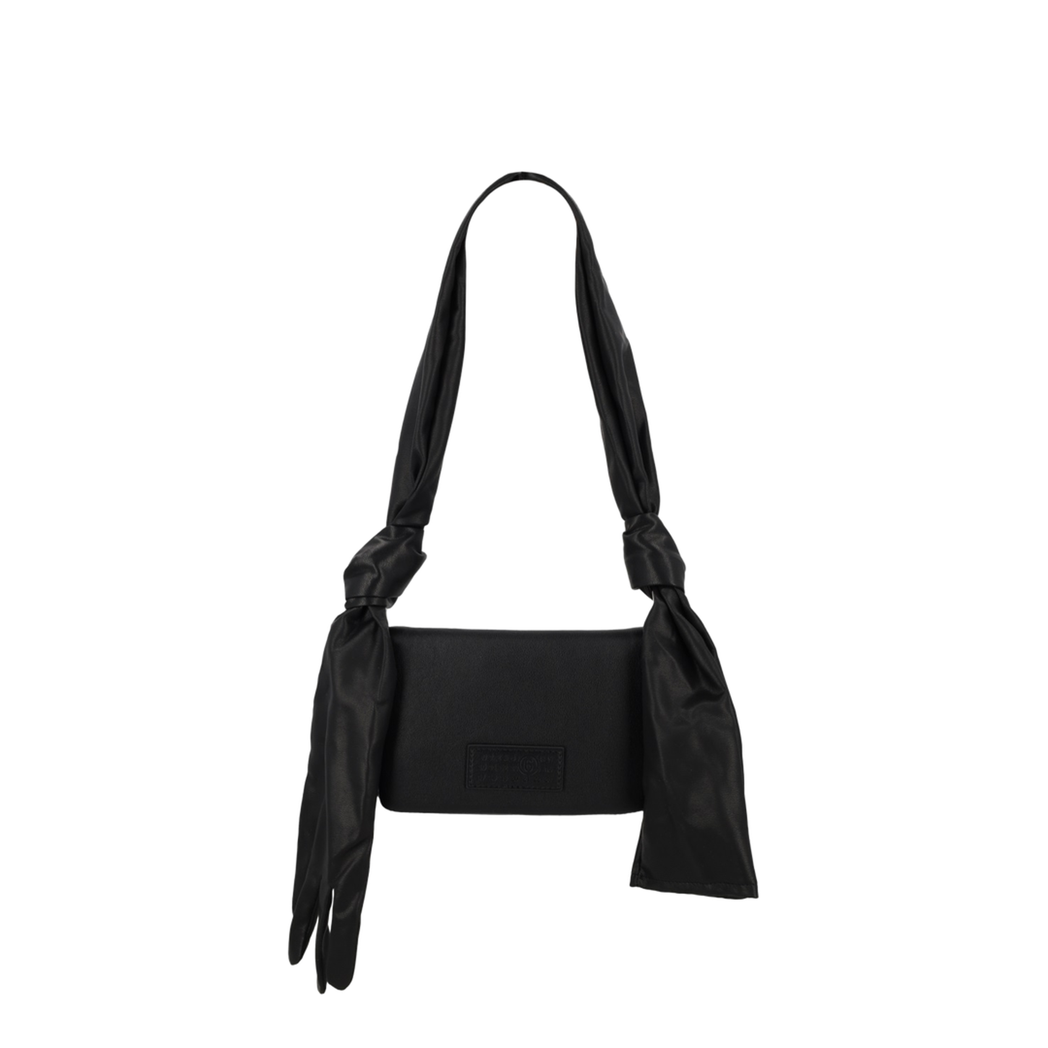Glove Small Coated Polyester Shoulder Bag - Black