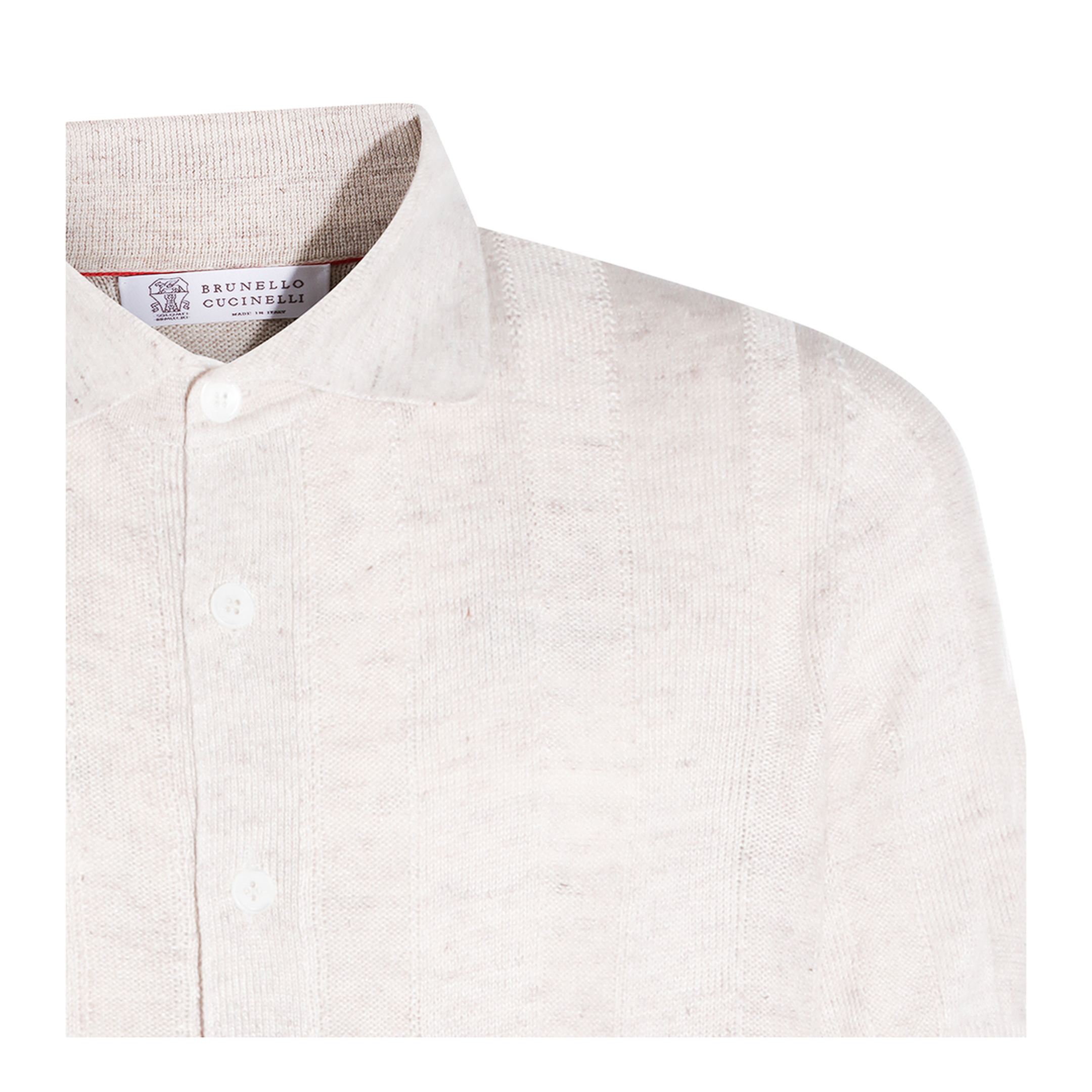 Cream Linen Blend Shirt