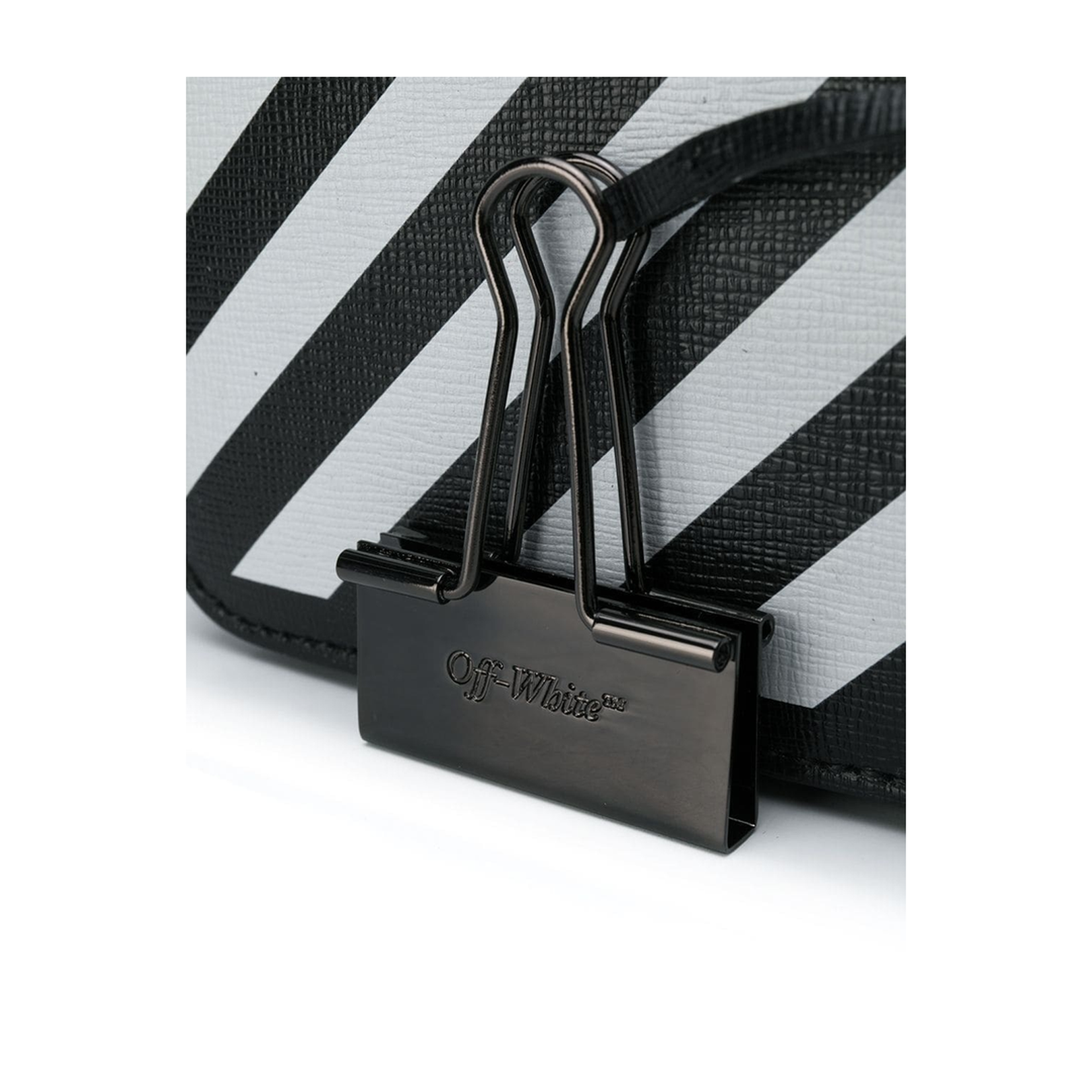 Diagonal Baby Flap Bag Black & White