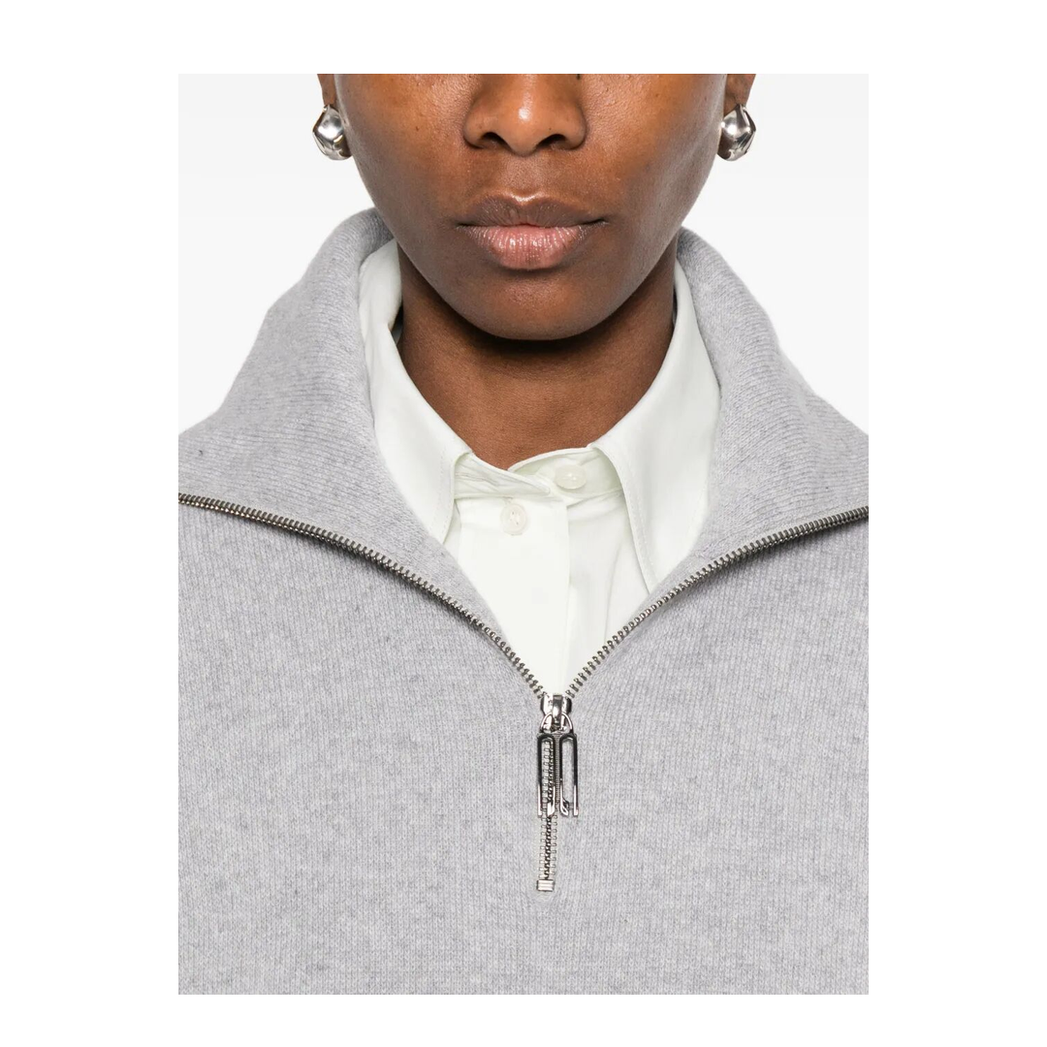 MAYFEYR - Victoria Beckham - Half-Zip Milano Wool Blend Jumper - 1126KJU006866A