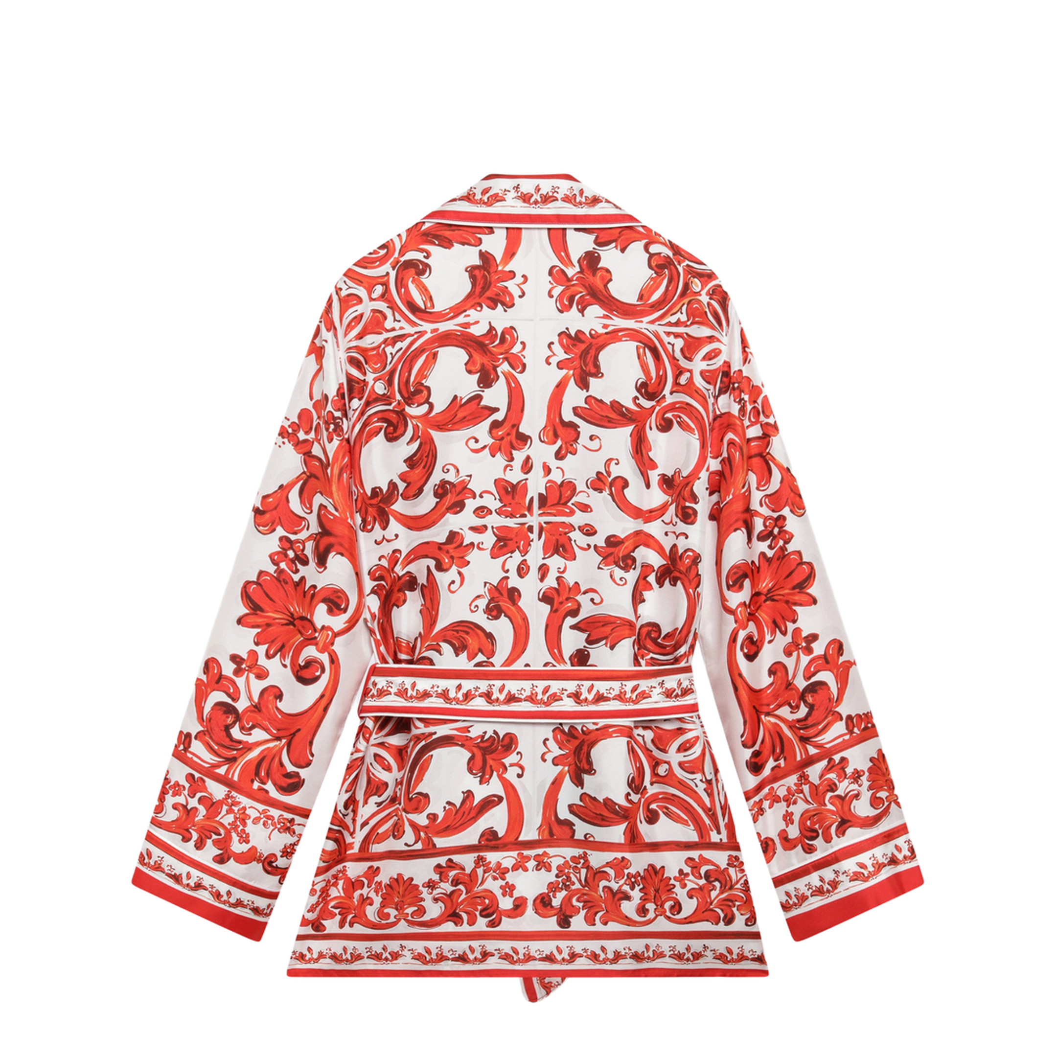 MAYFEYR - Dolce & Gabbana - Vanity Shirt In Silk With Majolica Print, Multicolor - F5Q03TGDDRES9000