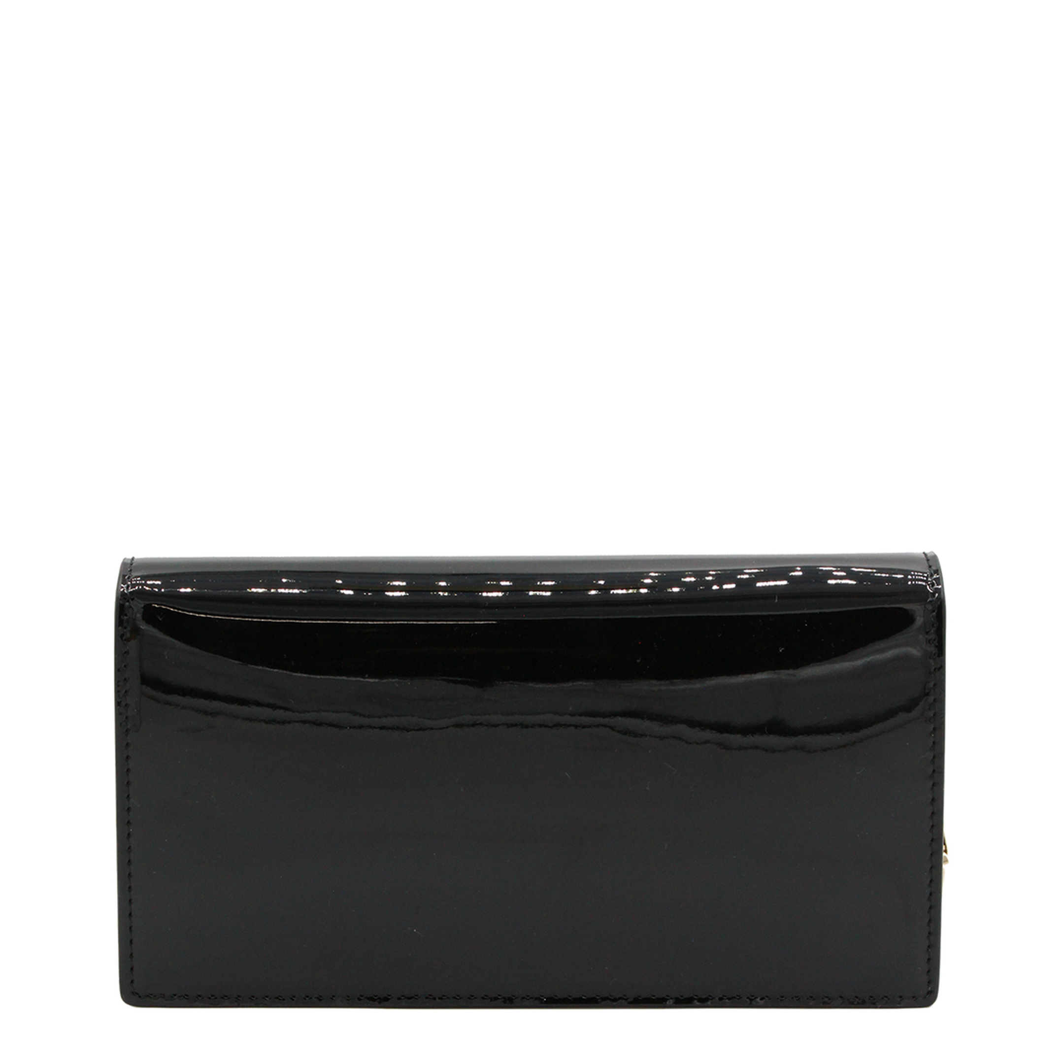 Bettina Clutch Patent Calf Leather Black
