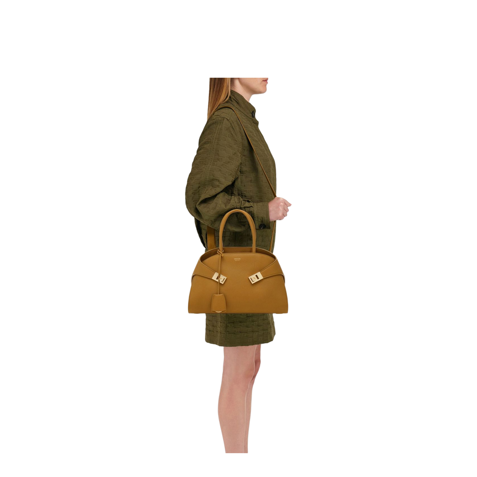 Hug Small Leather Tote Bag