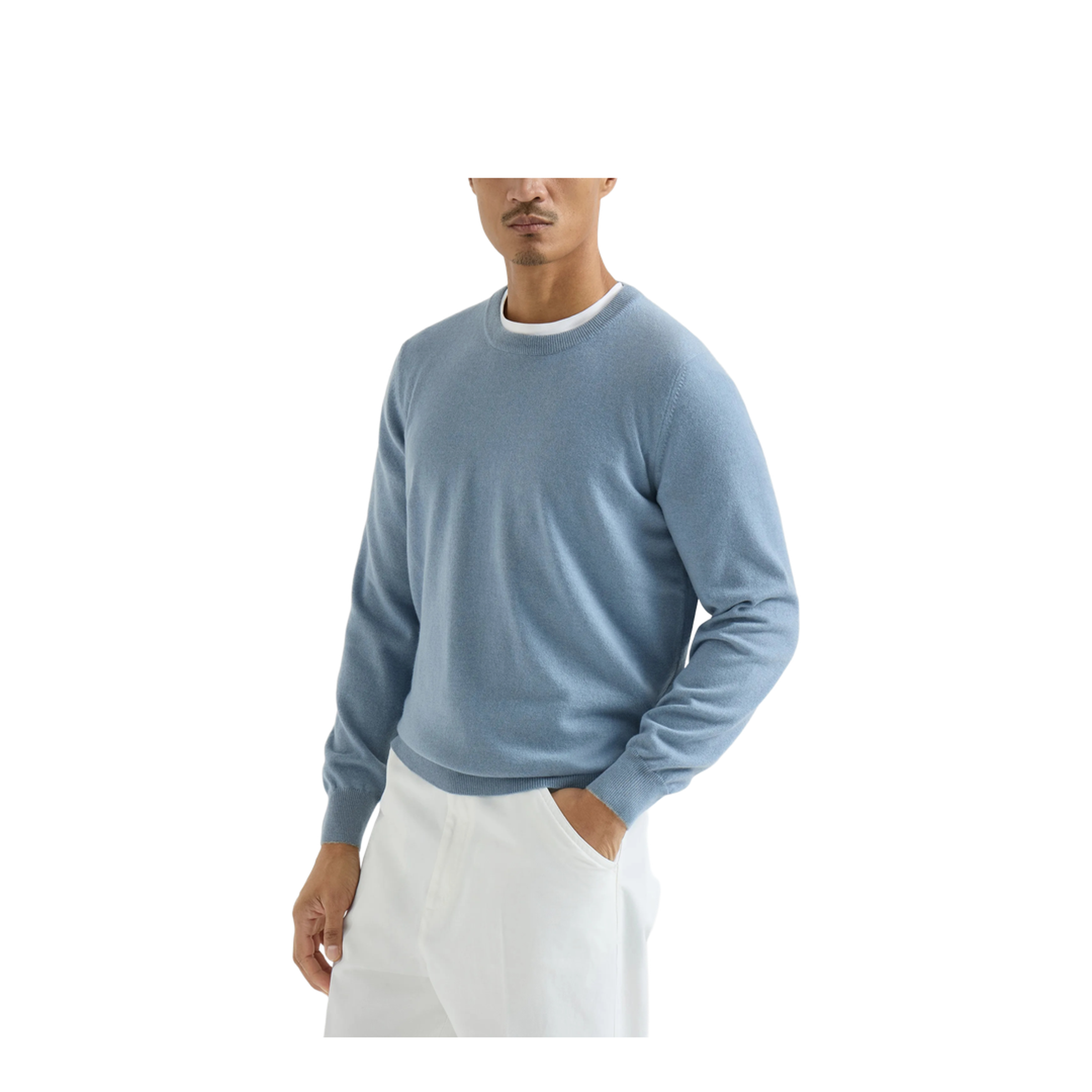 Crew-Neck Sweater Blue
