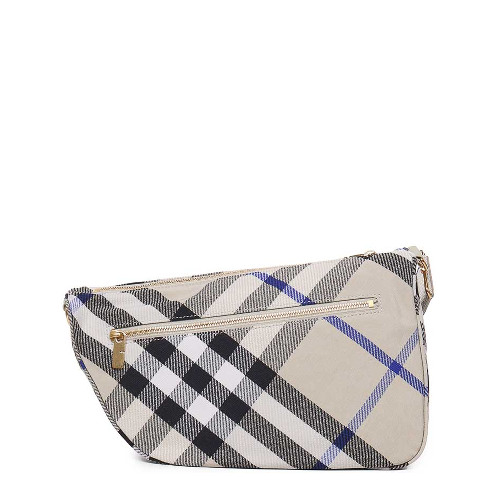 Medium Shield Checkered Crossbody Bag