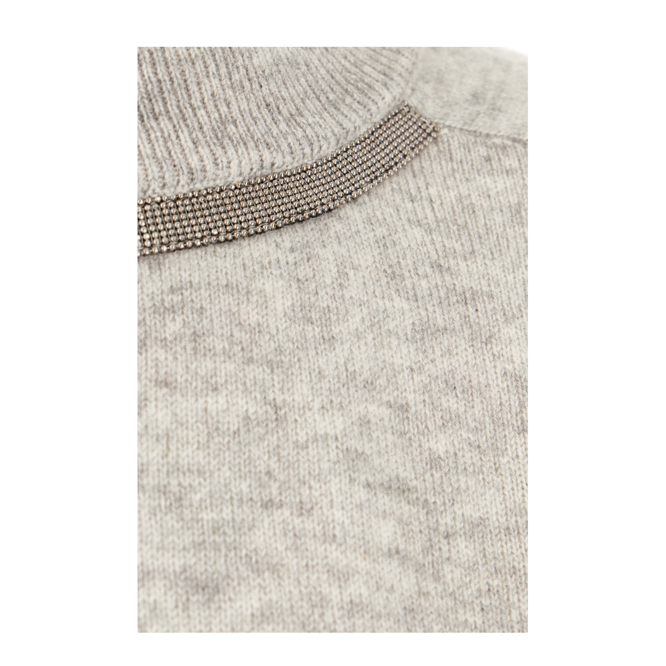 Melange Grey Cashmere Sweater
