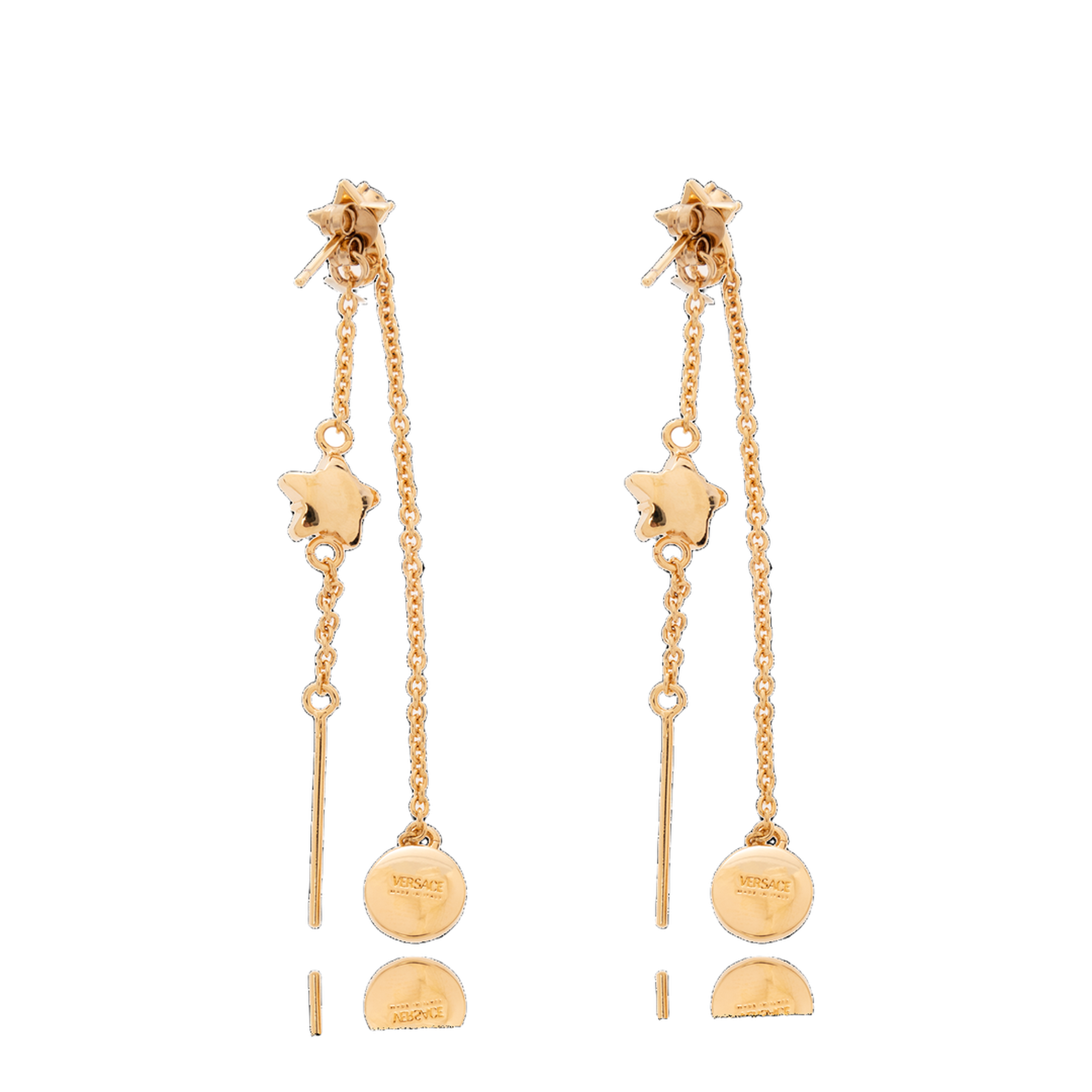 Long Earrings Shimmering Crystals