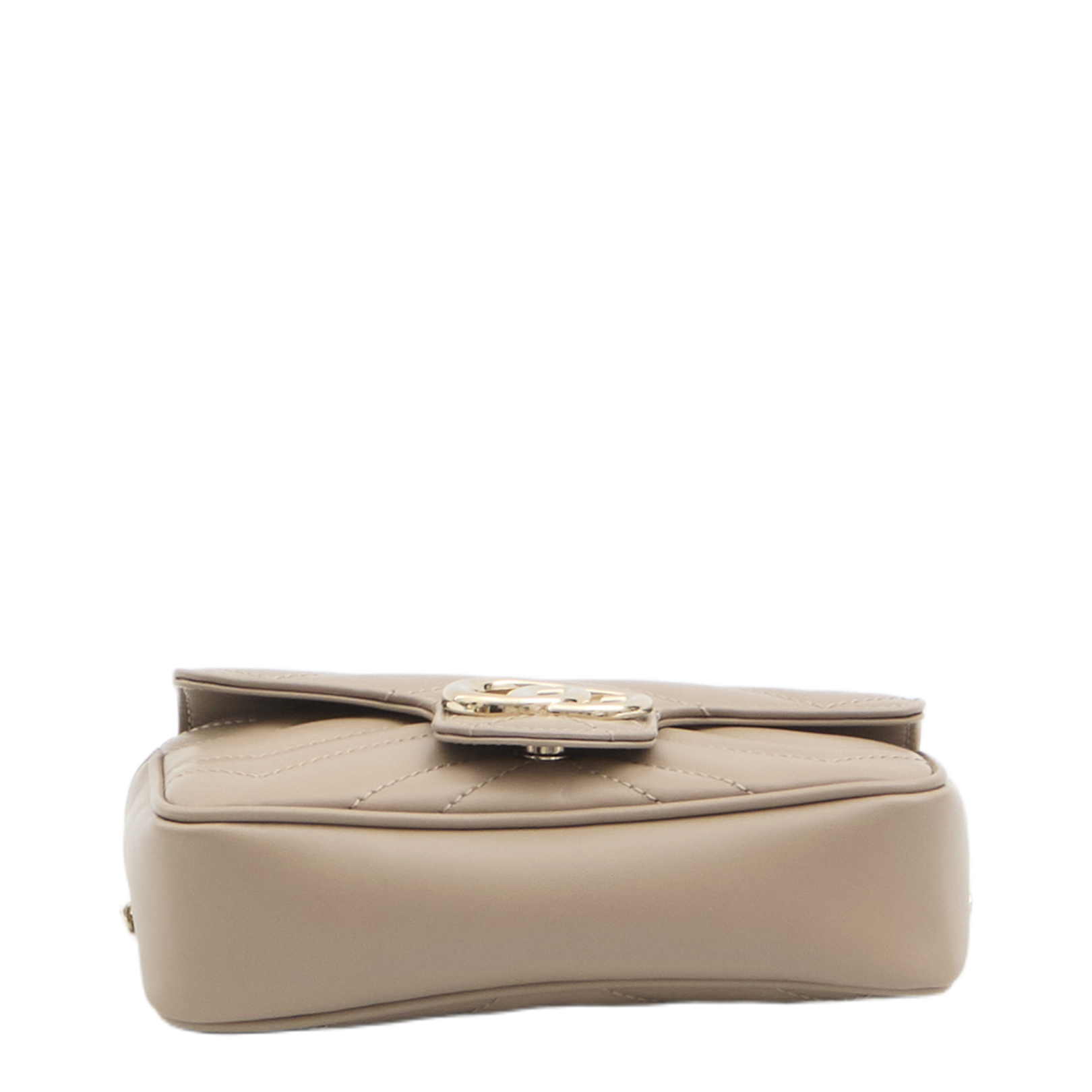 GG Marmont Mini Leather Bag - Beige