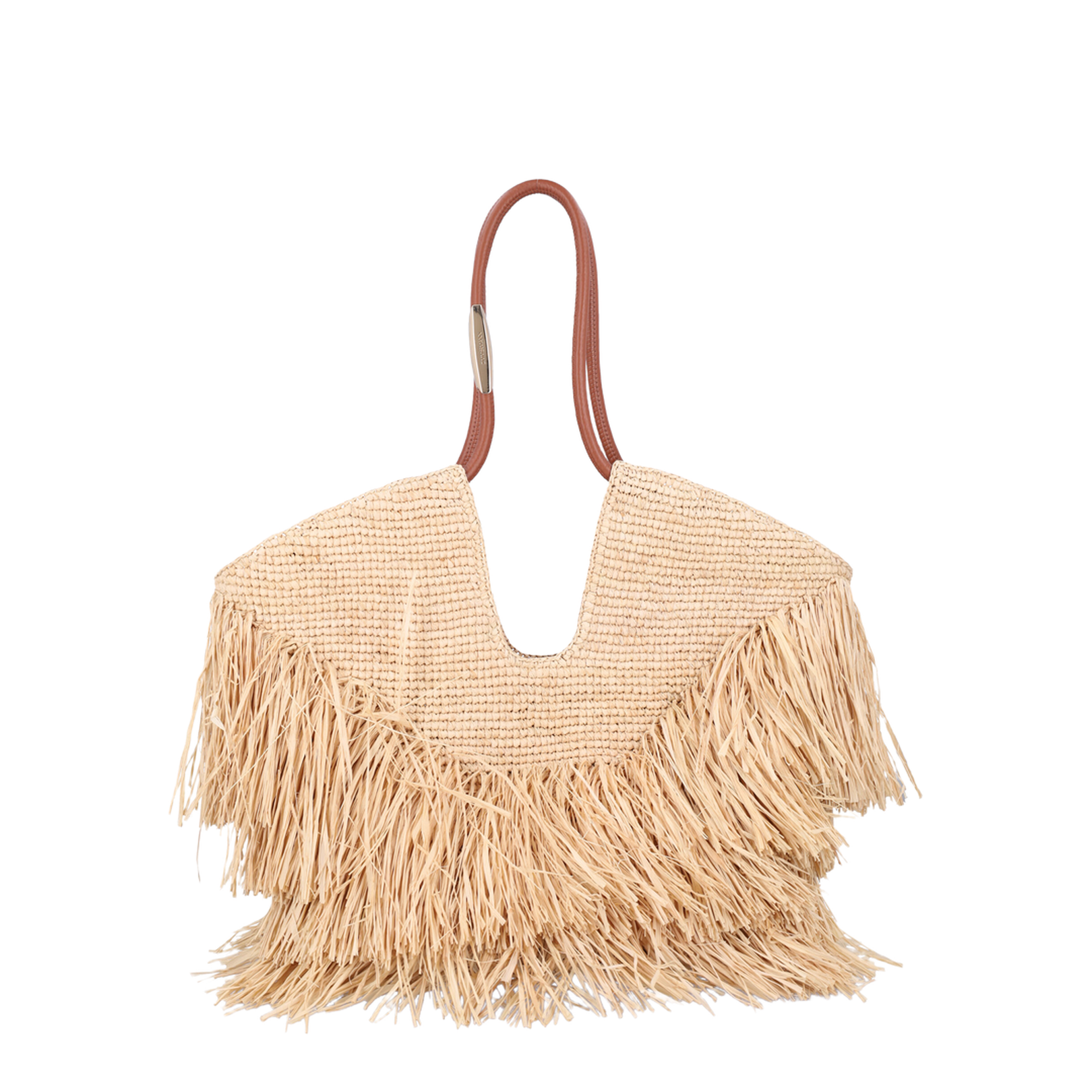 Goldentime Medium Raffia Tote Bag in Natural