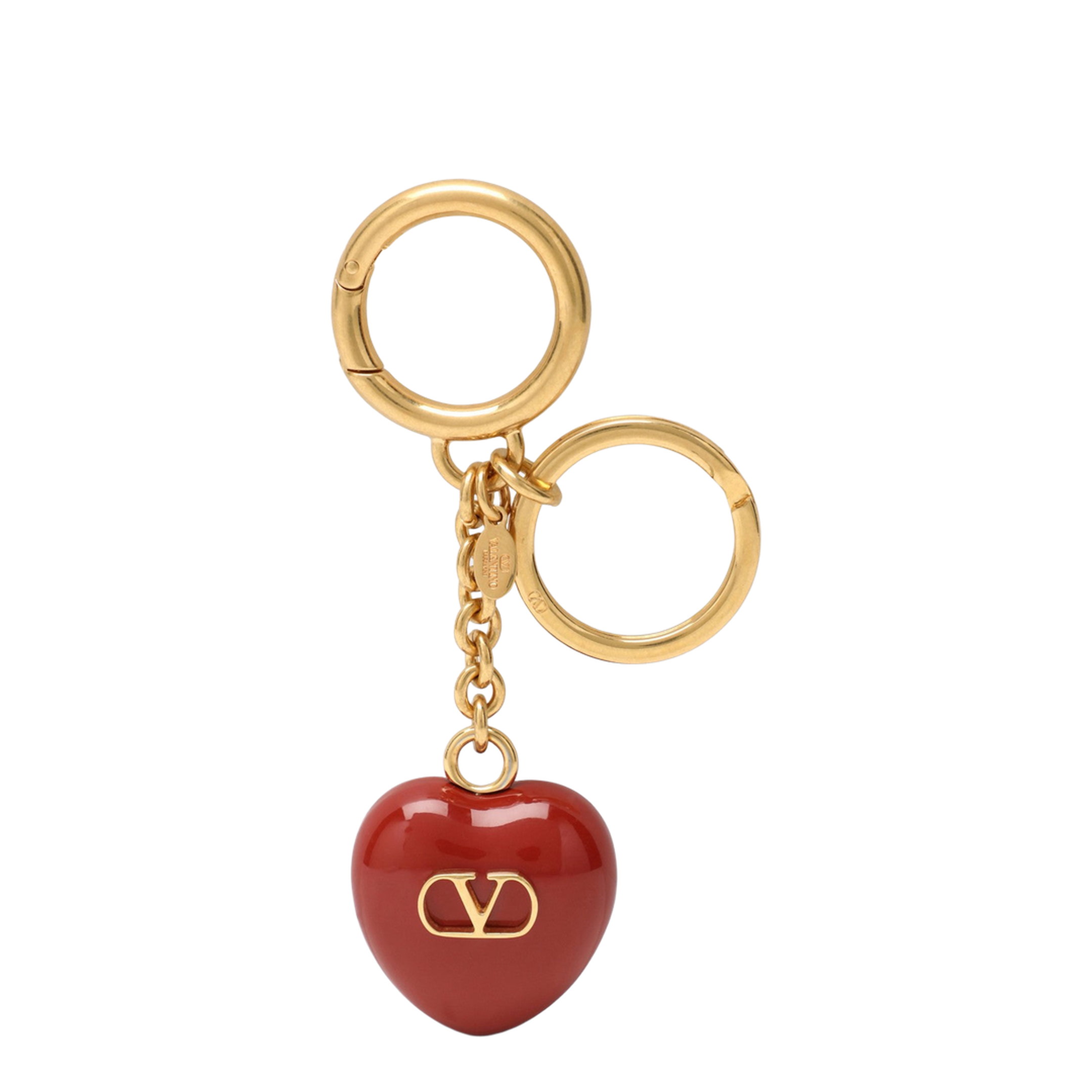 Coeur Royal Metal And Enamel Bag Charm And Keychain