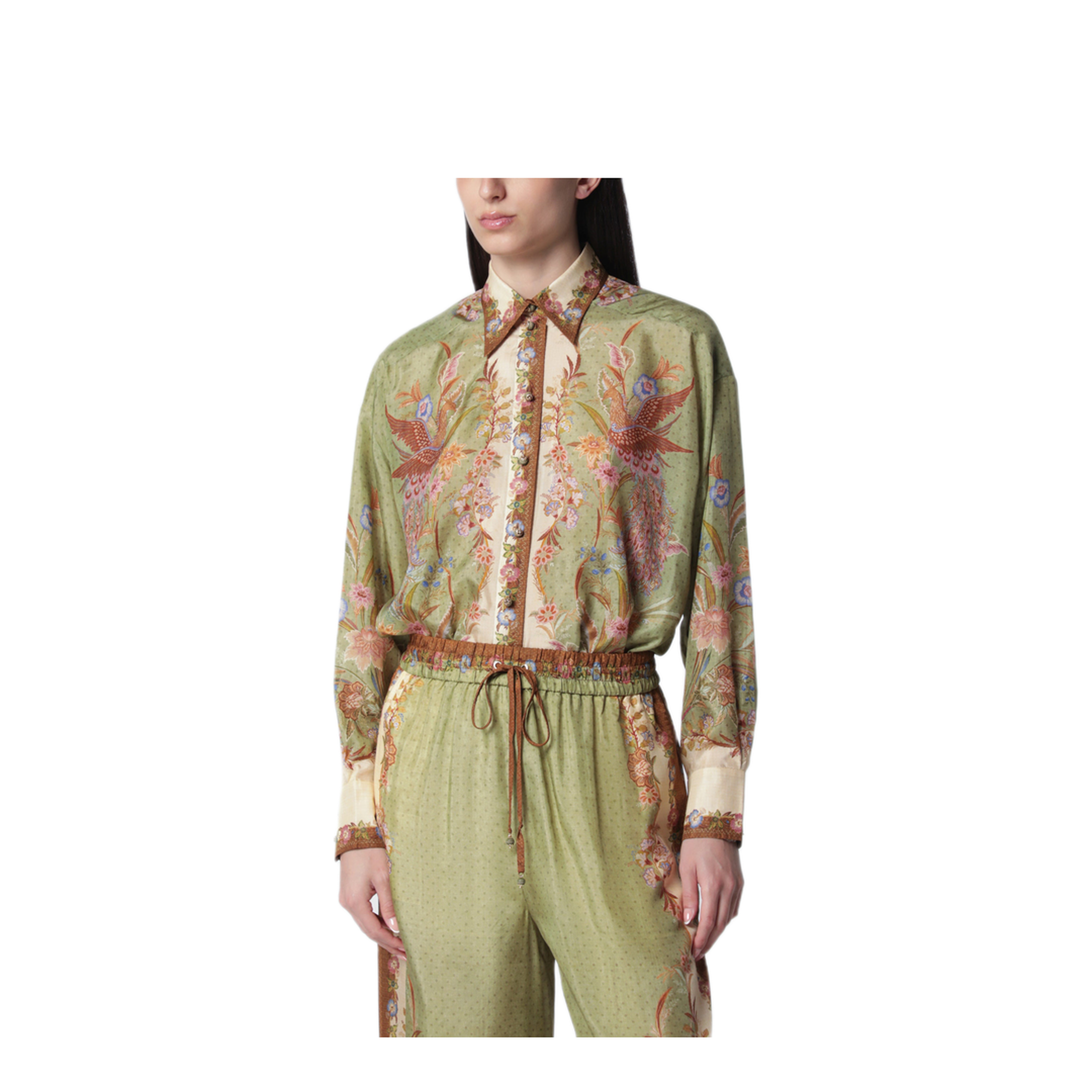 MAYFEYR - Zimmermann - Indra Shirt With Floral Print - 8686TSS262SIKS