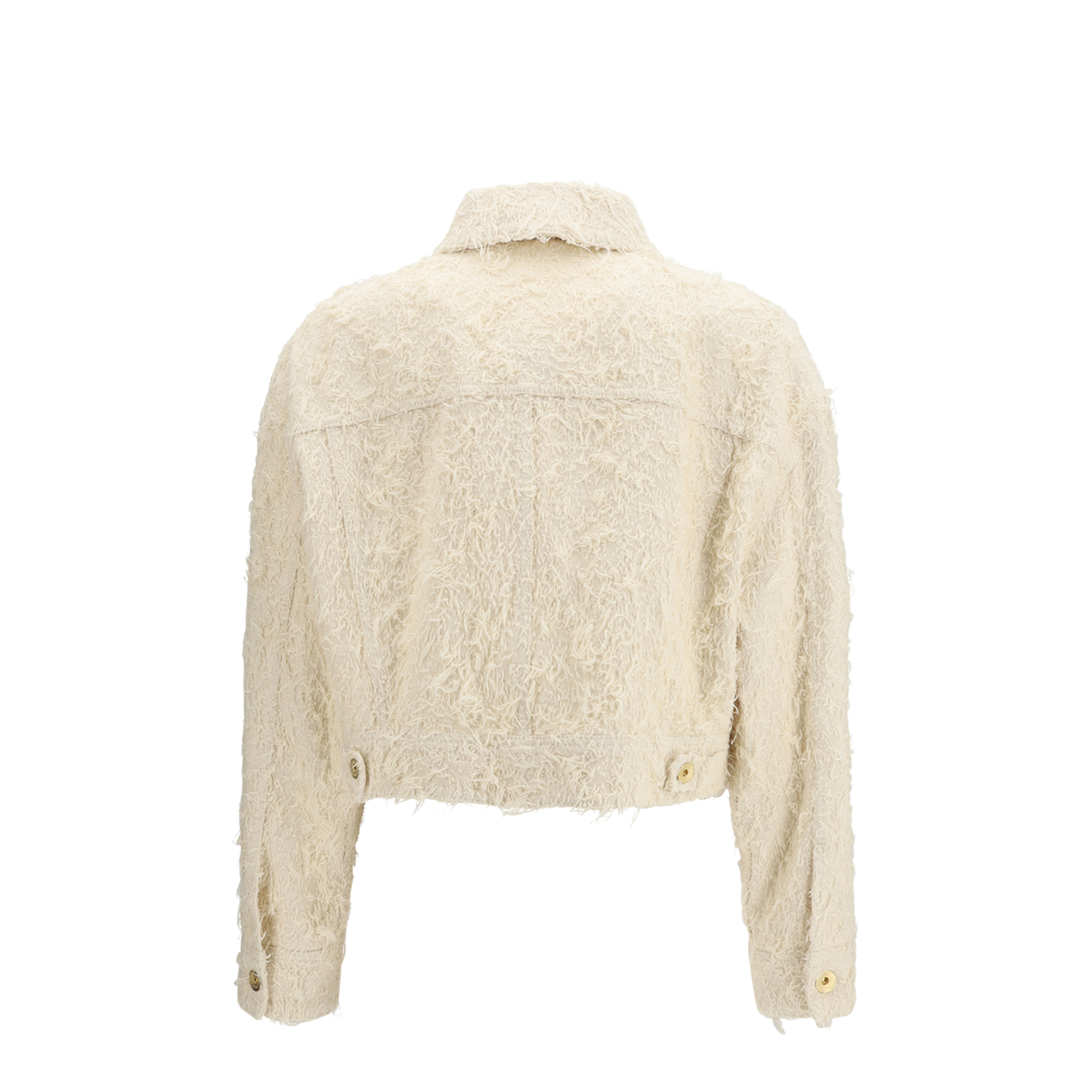 MAYFEYR - Brunello Cucinelli - Fuzzy Dyed Denim Outerwear Jacket With Monili - ML1217771