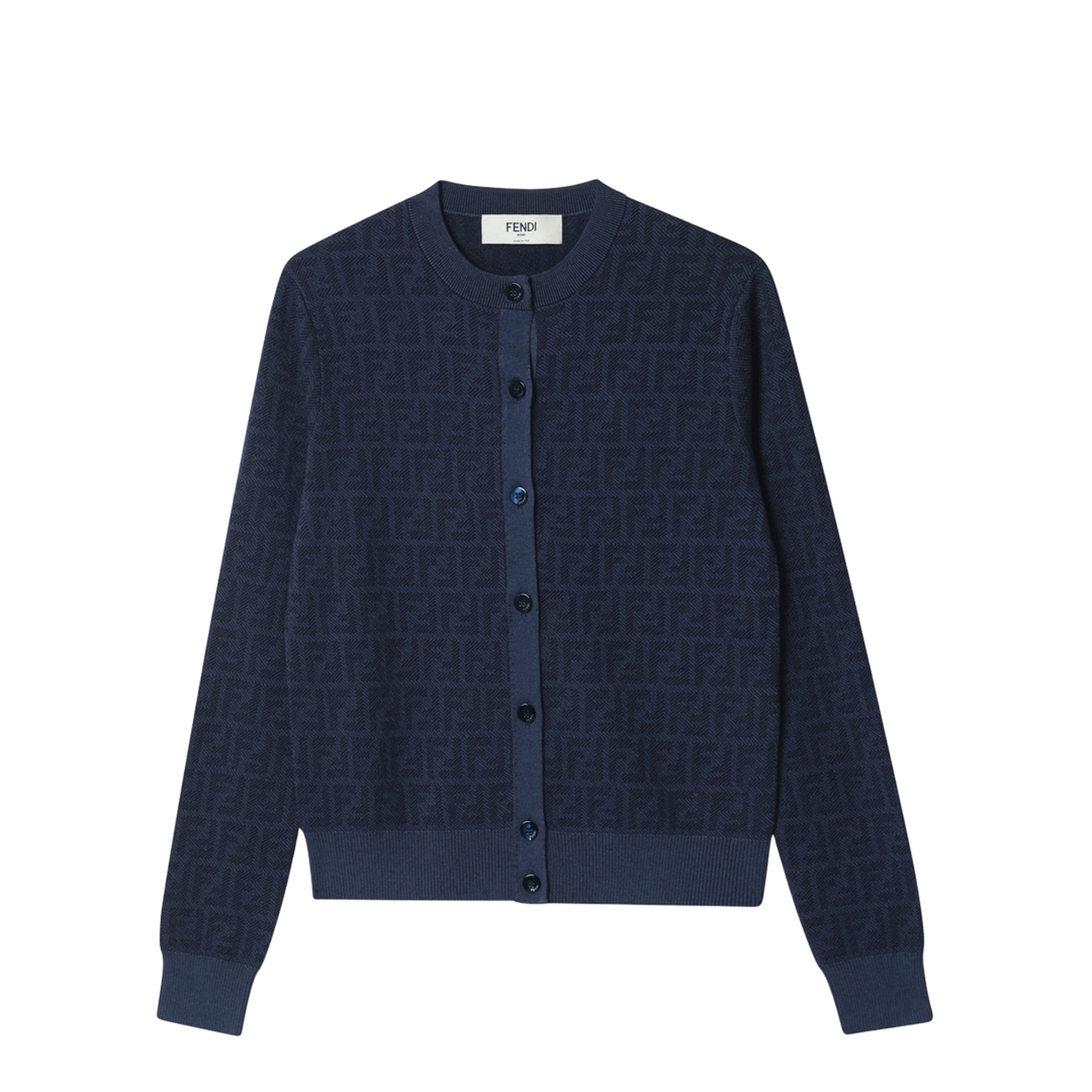 Blueberry FF Wool Cardigan