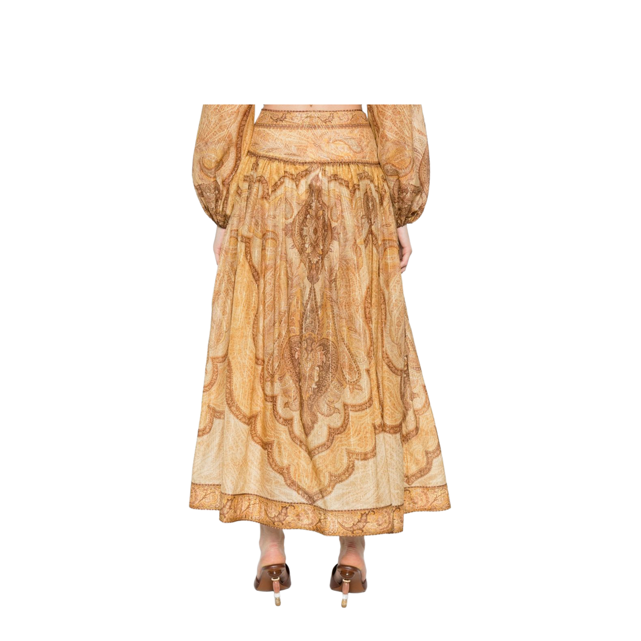Women Skirt Mustard