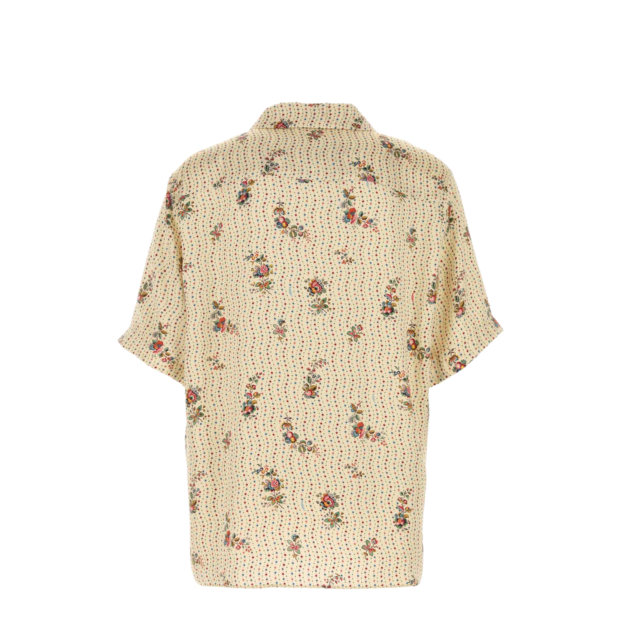Bowling Shirt Satin Papier Floral