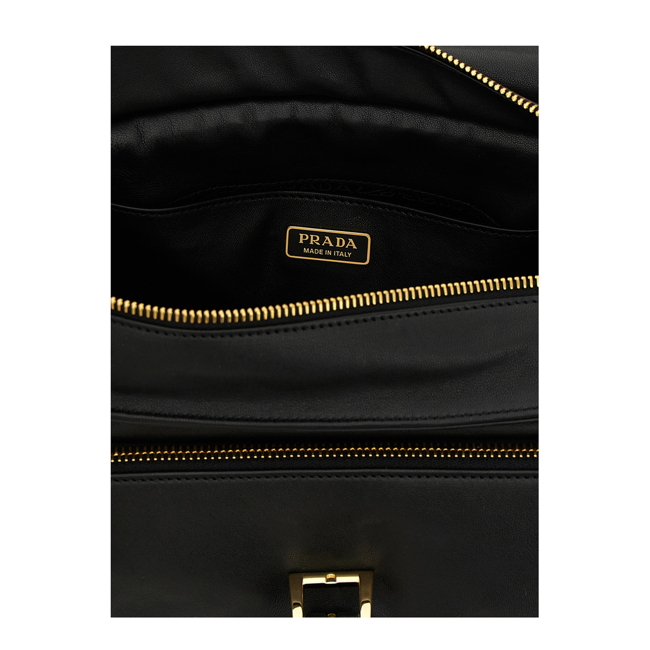 MAYFEYR - Prada - Black Nappa Leather Explore Shoulder Bag - 1BD394VNOO2DX8F0002