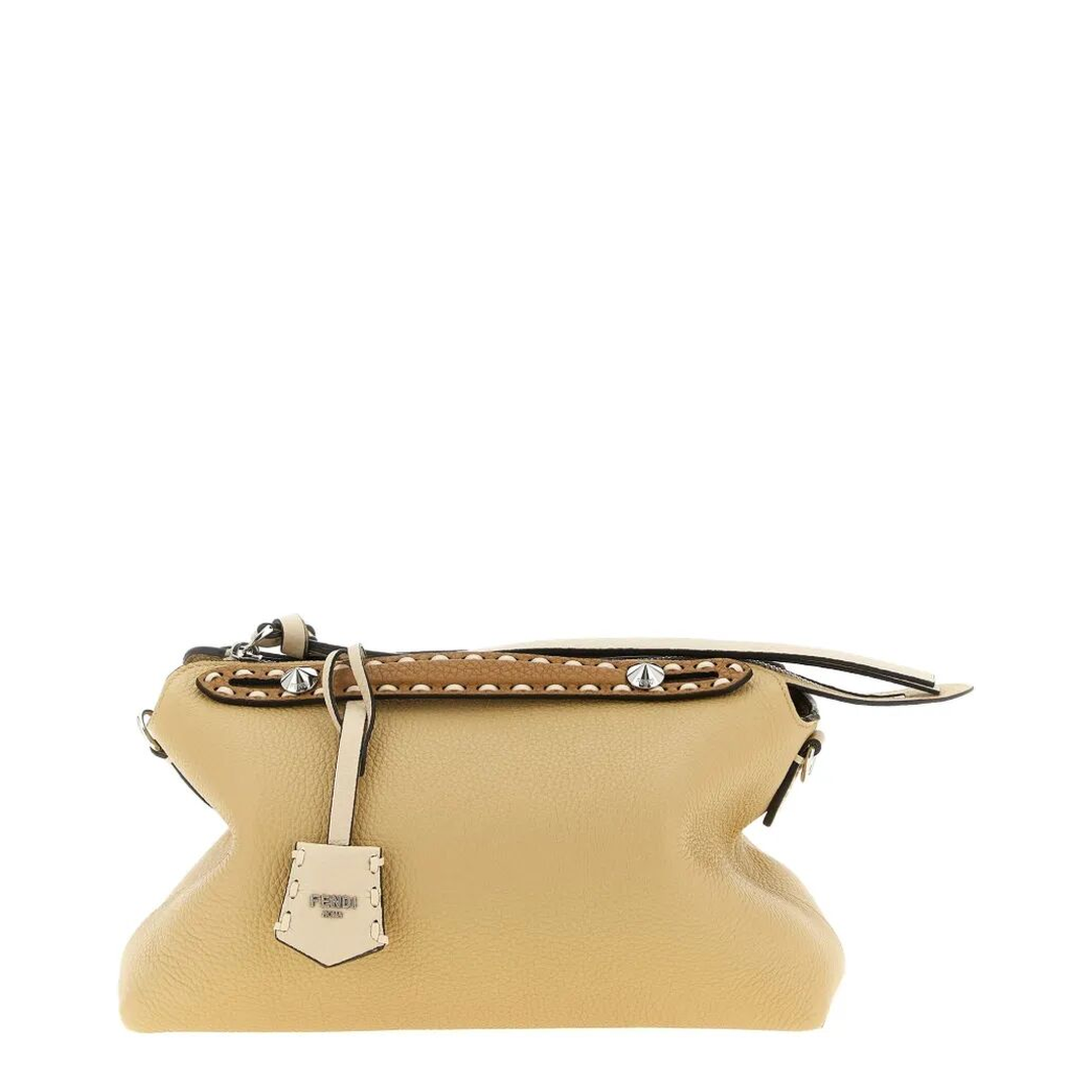 By The Way Medium Leather Crossbody Bags - Beige