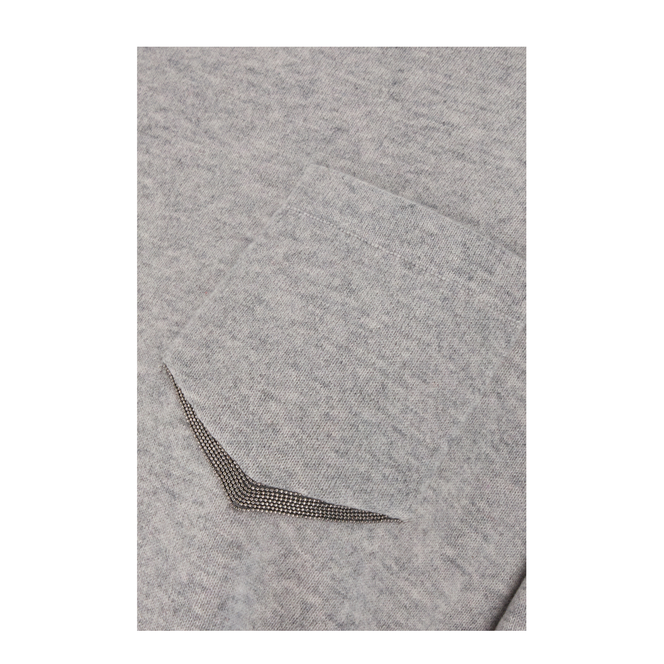 Melange Grey Cashmere Sweater