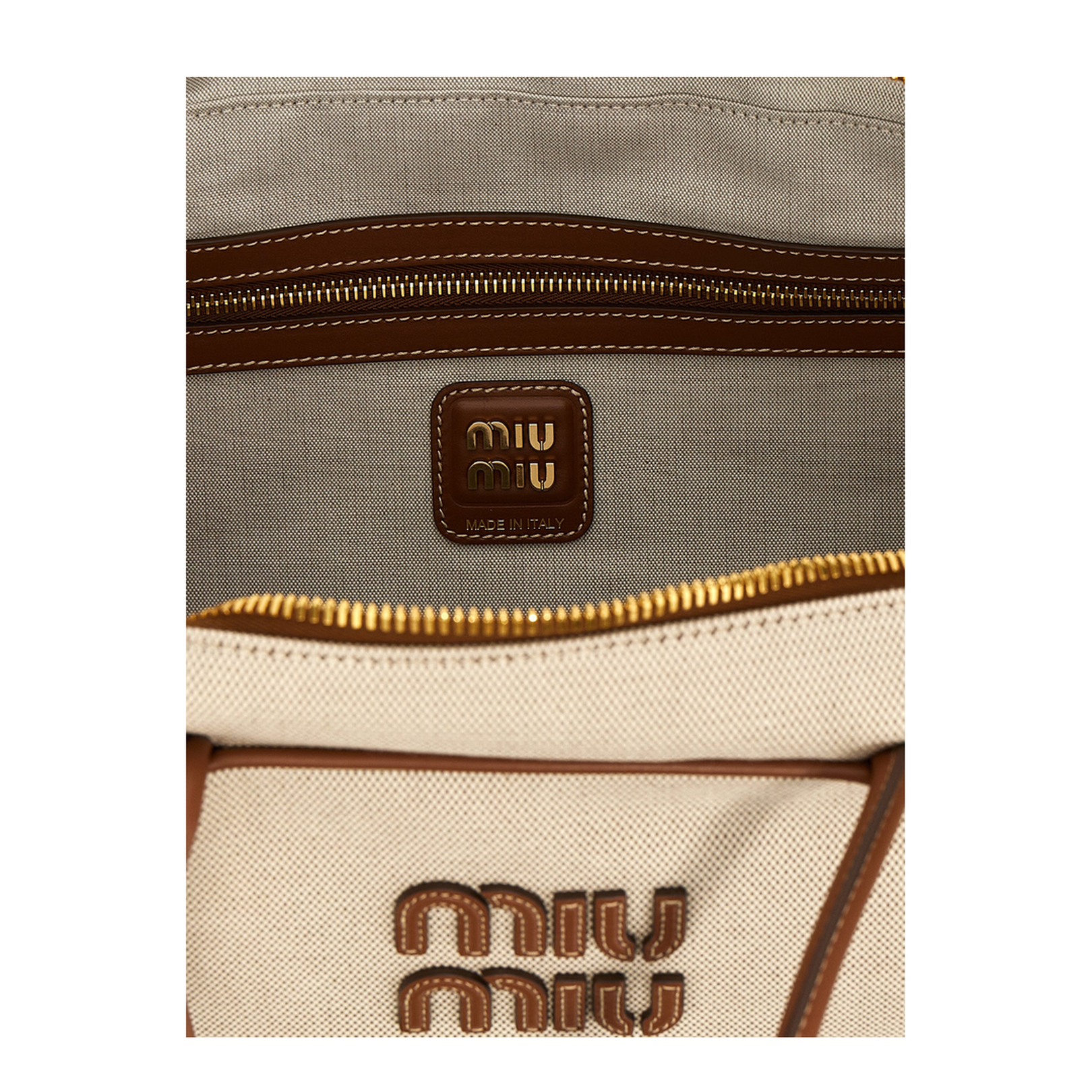 MAYFEYR - Miu Miu - Beau Canvas Handbag - 5BB163VOOOACRNF062F