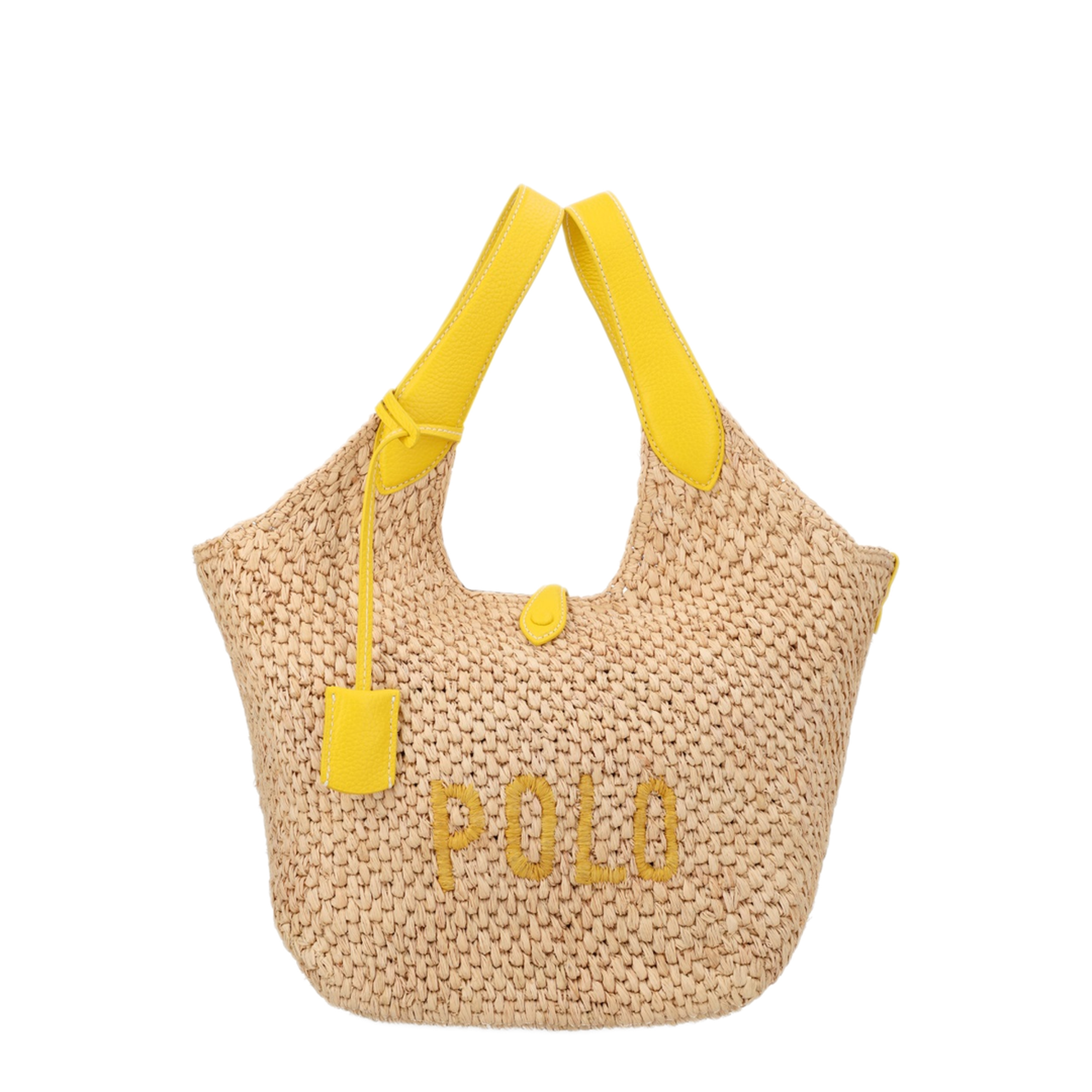 MAYFEYR - Polo Ralph Lauren - Polo Play Tote Bag - 428978557001NATURALCANARYYELLOW