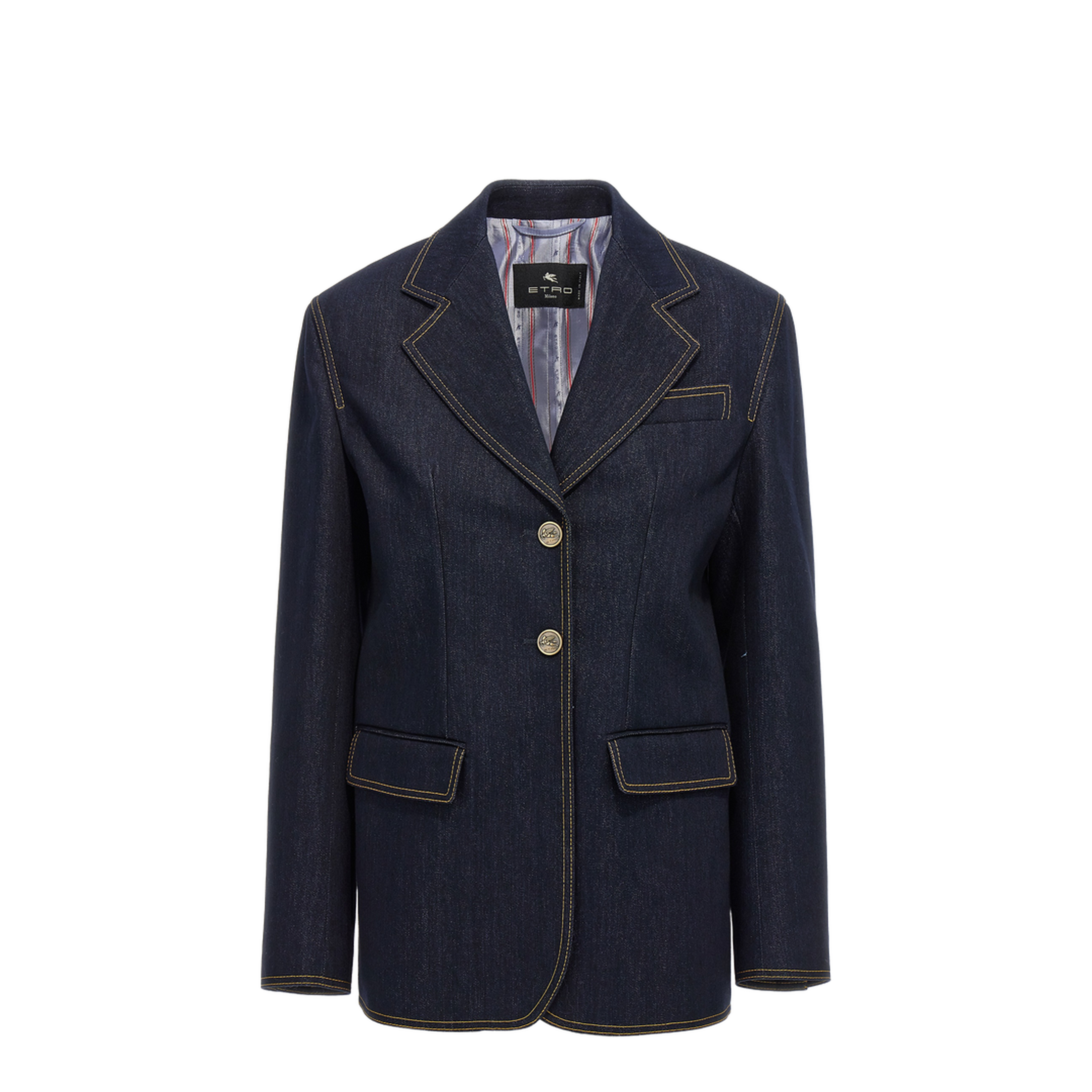 Single Breasted Denim Blazer