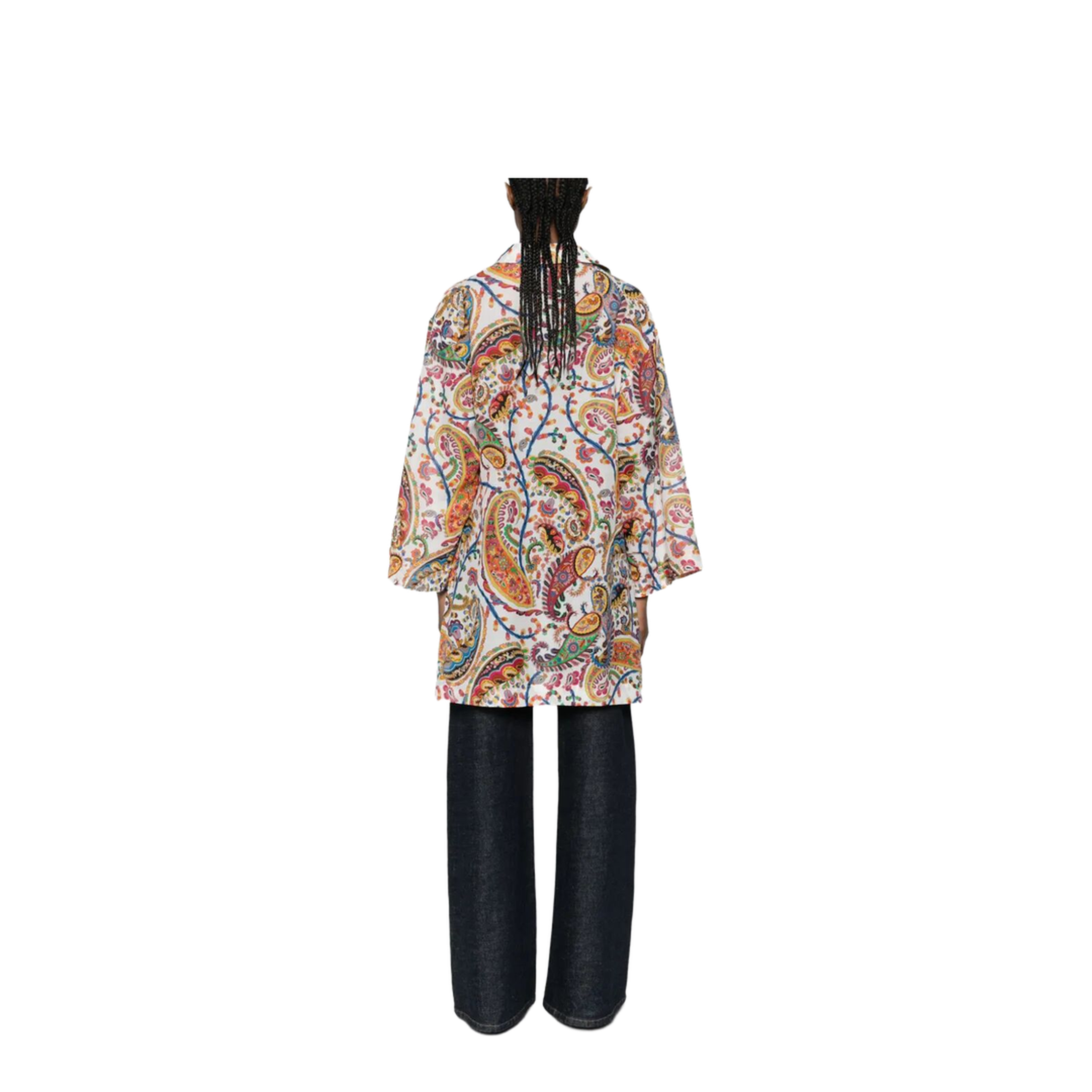 MAYFEYR - Etro - Paisley-Print V-Neck Beach Kimono Shirt - WRPA0023AKF16