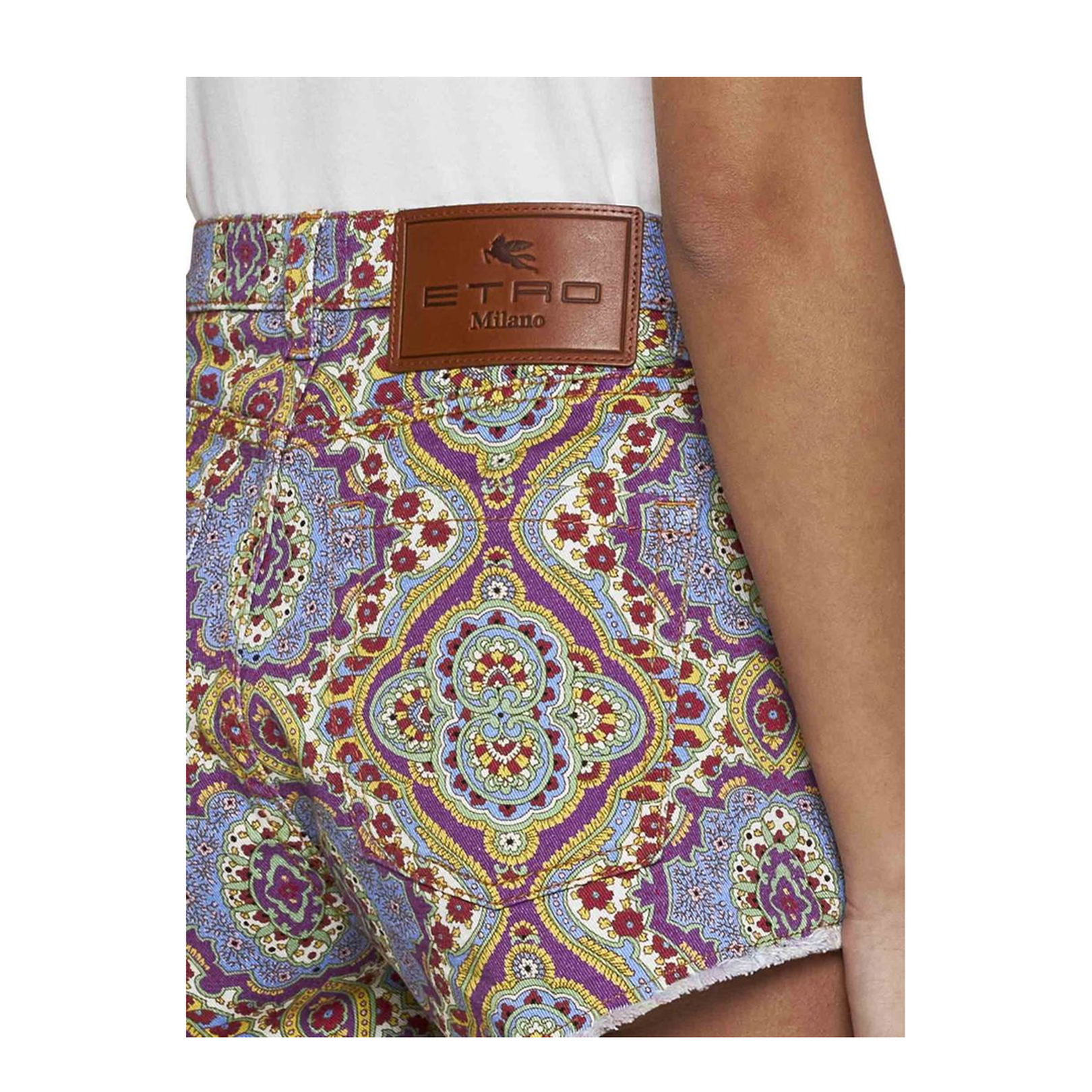 Paisley Print Shorts