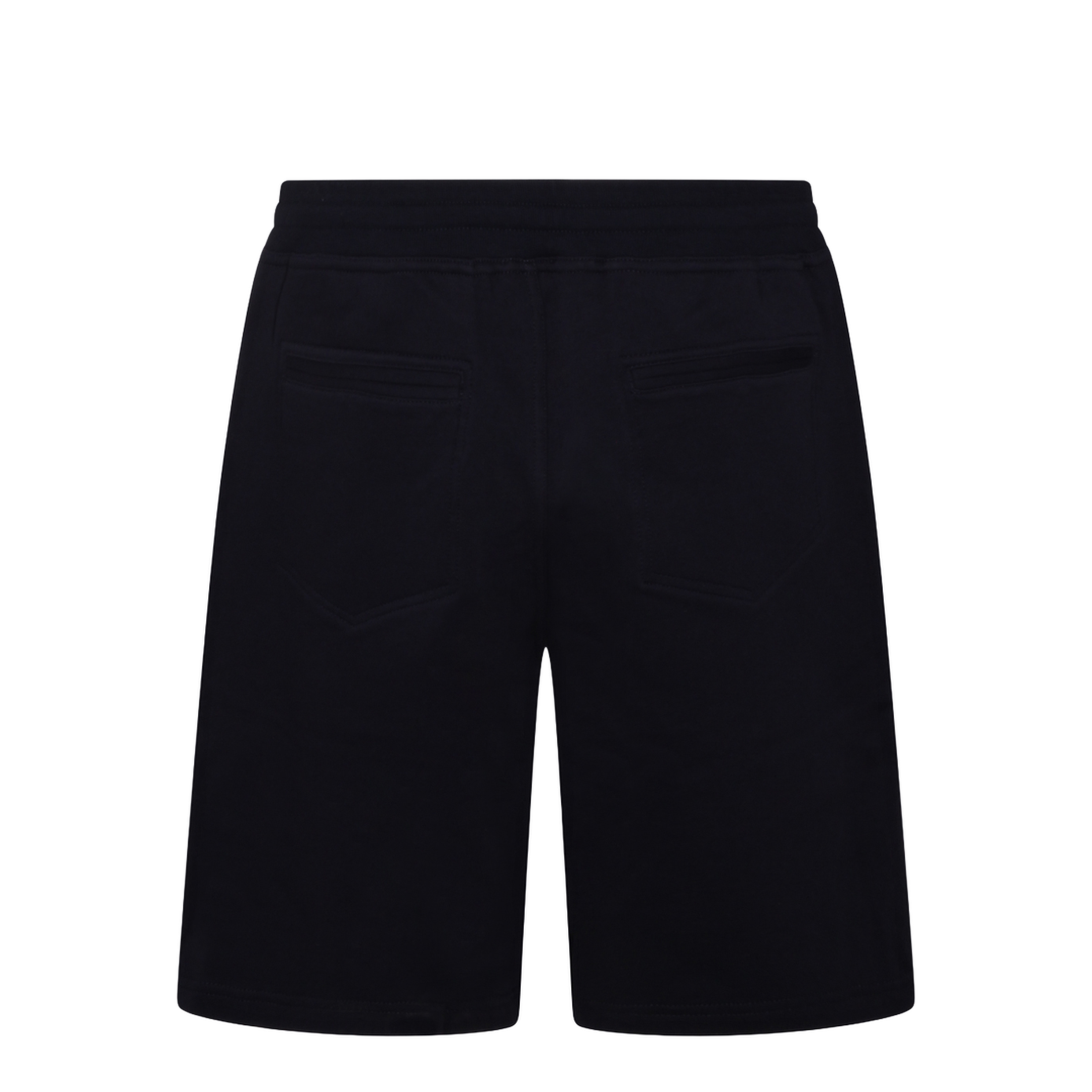 Techno Cotton Fleece Bermuda Shorts Black