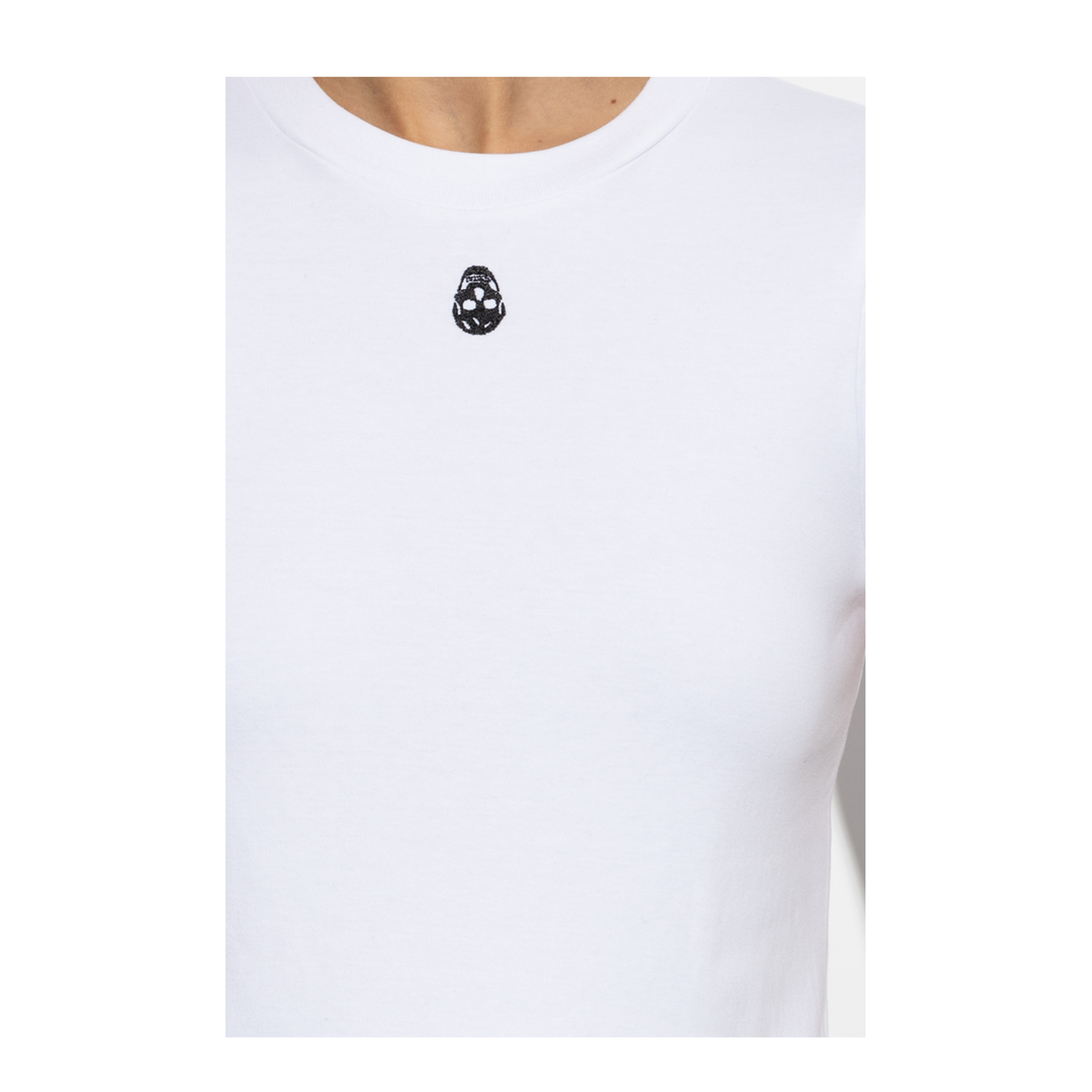 T-Shirt with Embellished Skull
