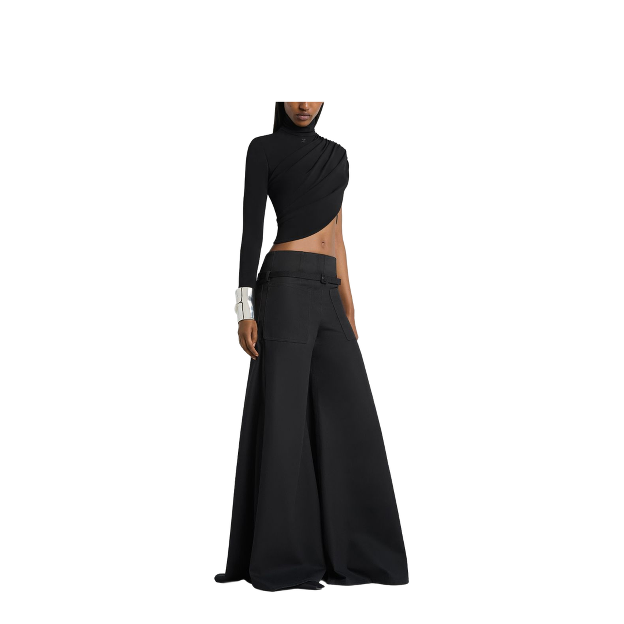 MAYFEYR - Courreges - Top Black - 226JTO534JS01459999