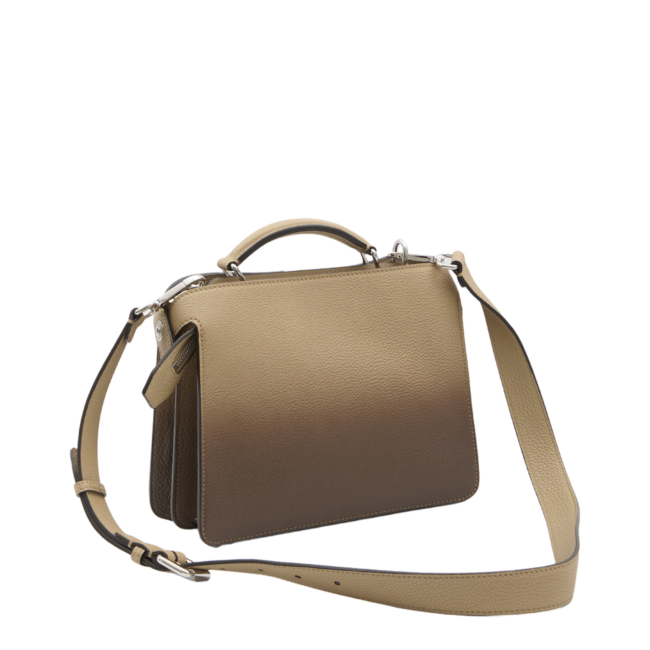 Peekaboo ISeeU Small Leather Shoulder Bags - Beige