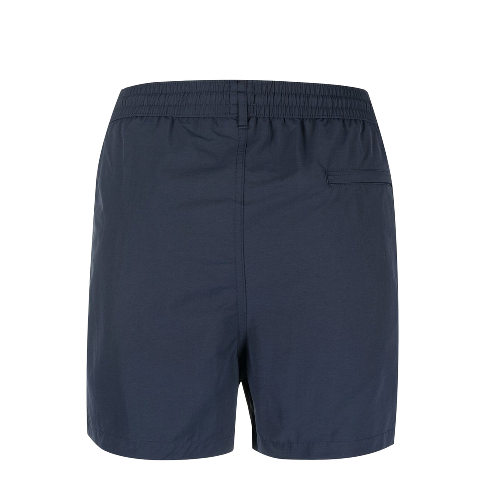 Navy Blue Recycled Polyamide Side Stripe Detailing Drawstring Waist Straight Leg