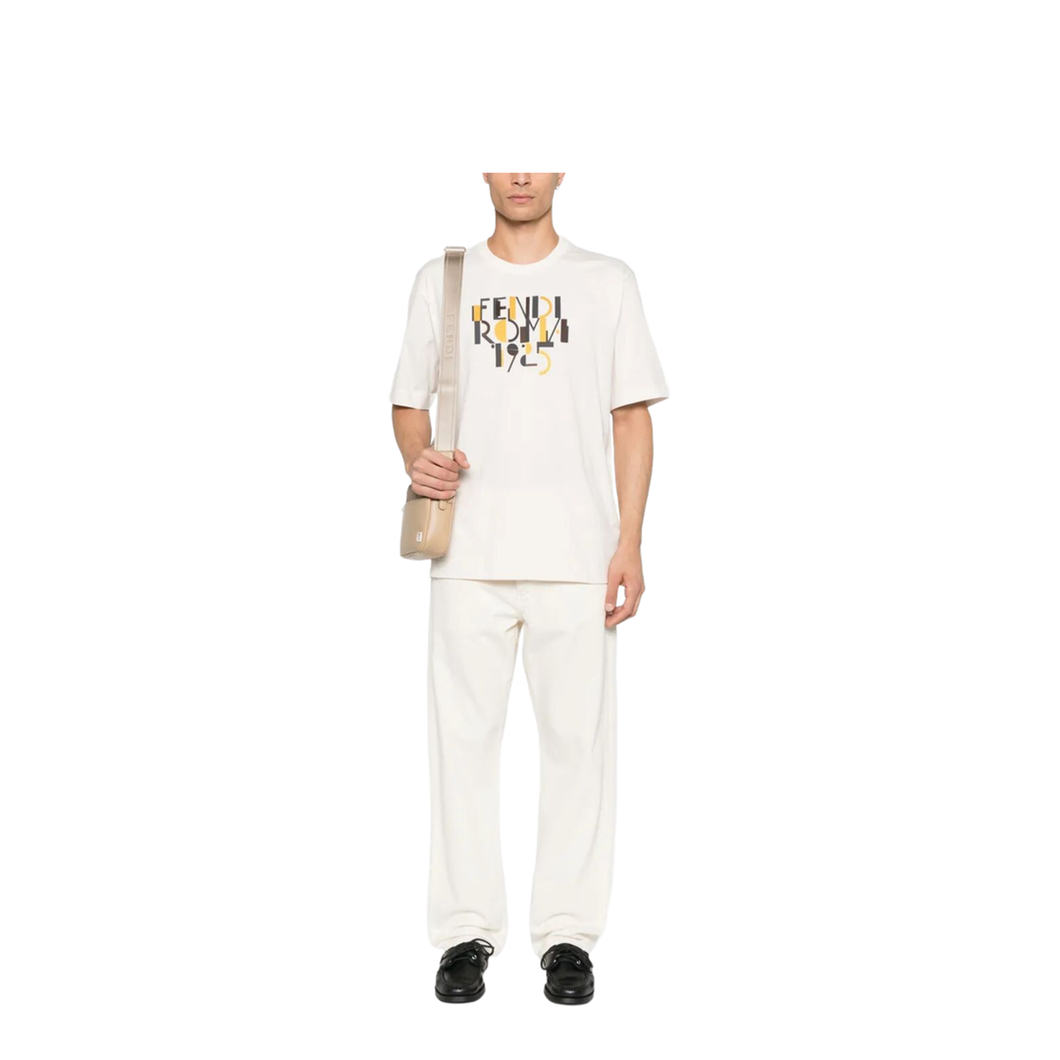 MAYFEYR - Fendi - Roma 1925 Print Cotton T-Shirt - FY0936AVOH
