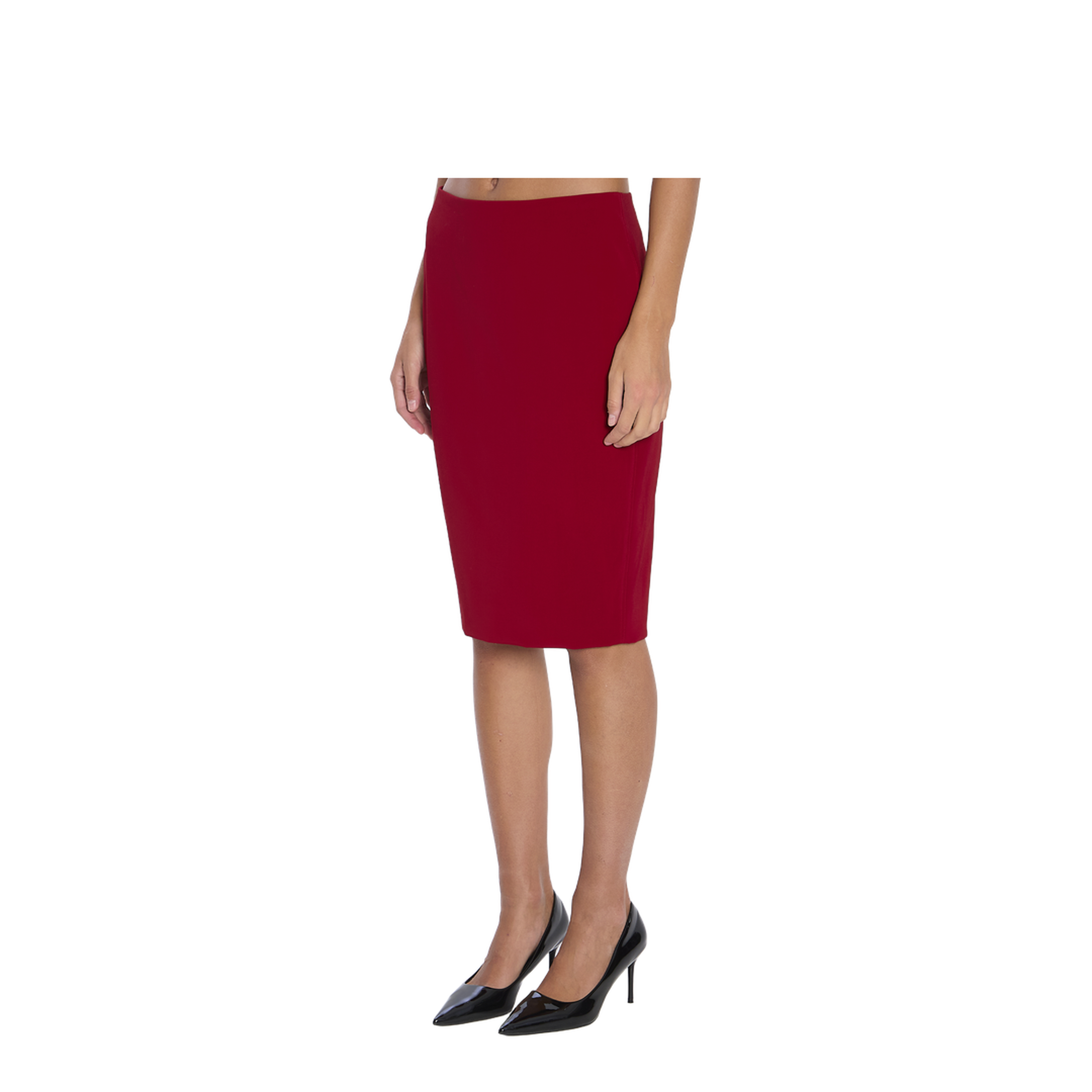 Pencil Skirt in Red