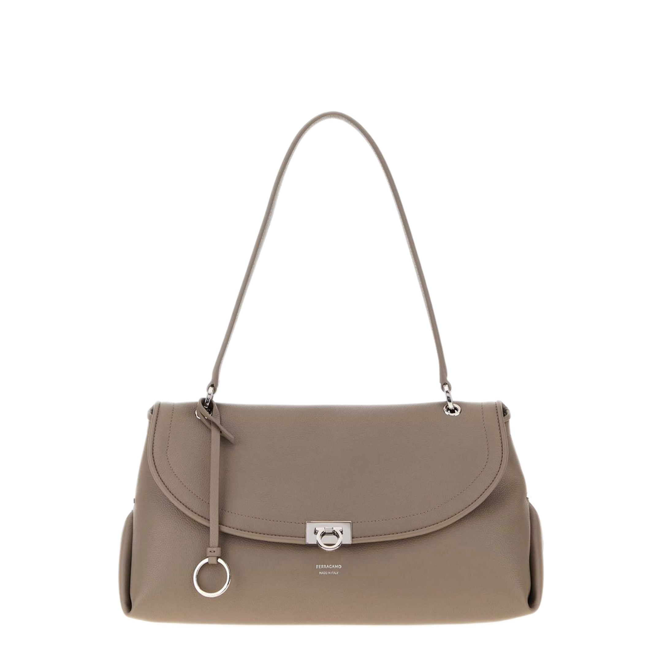 MAYFEYR - Ferragamo - Dove Grey Leather Sofia Handbag - 21A869796248WATATEMO
