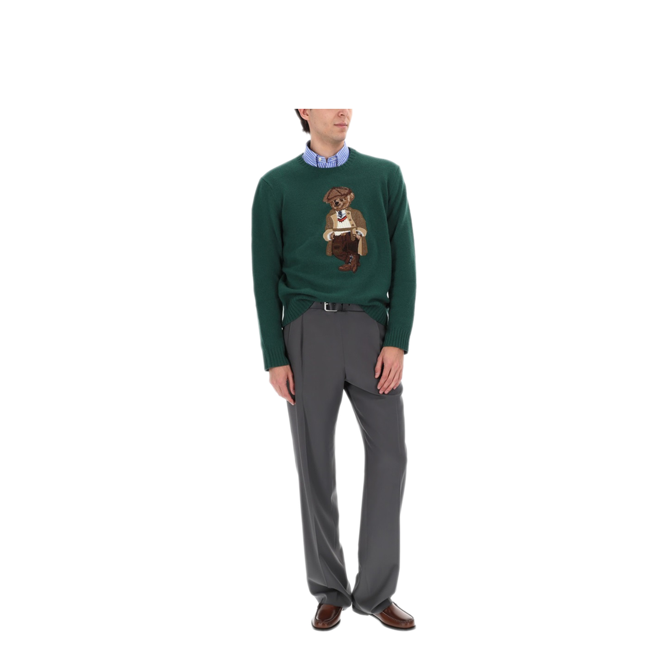 MAYFEYR - Polo Ralph Lauren - Polo Bear Sweater - 710978308001FA25VNTGPINEHOCHARLESBEAR