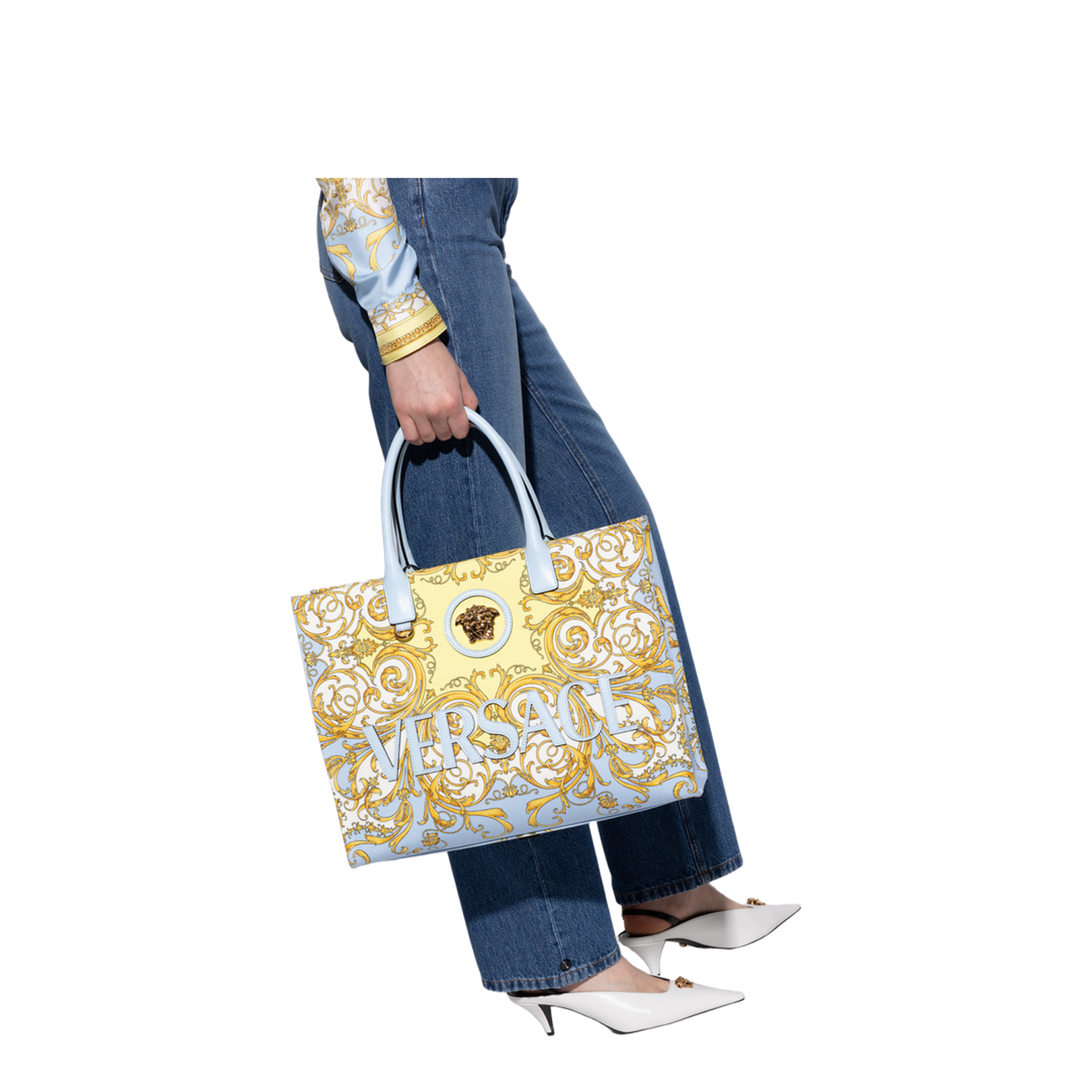 Allover La Medusa Large Shopper Bag