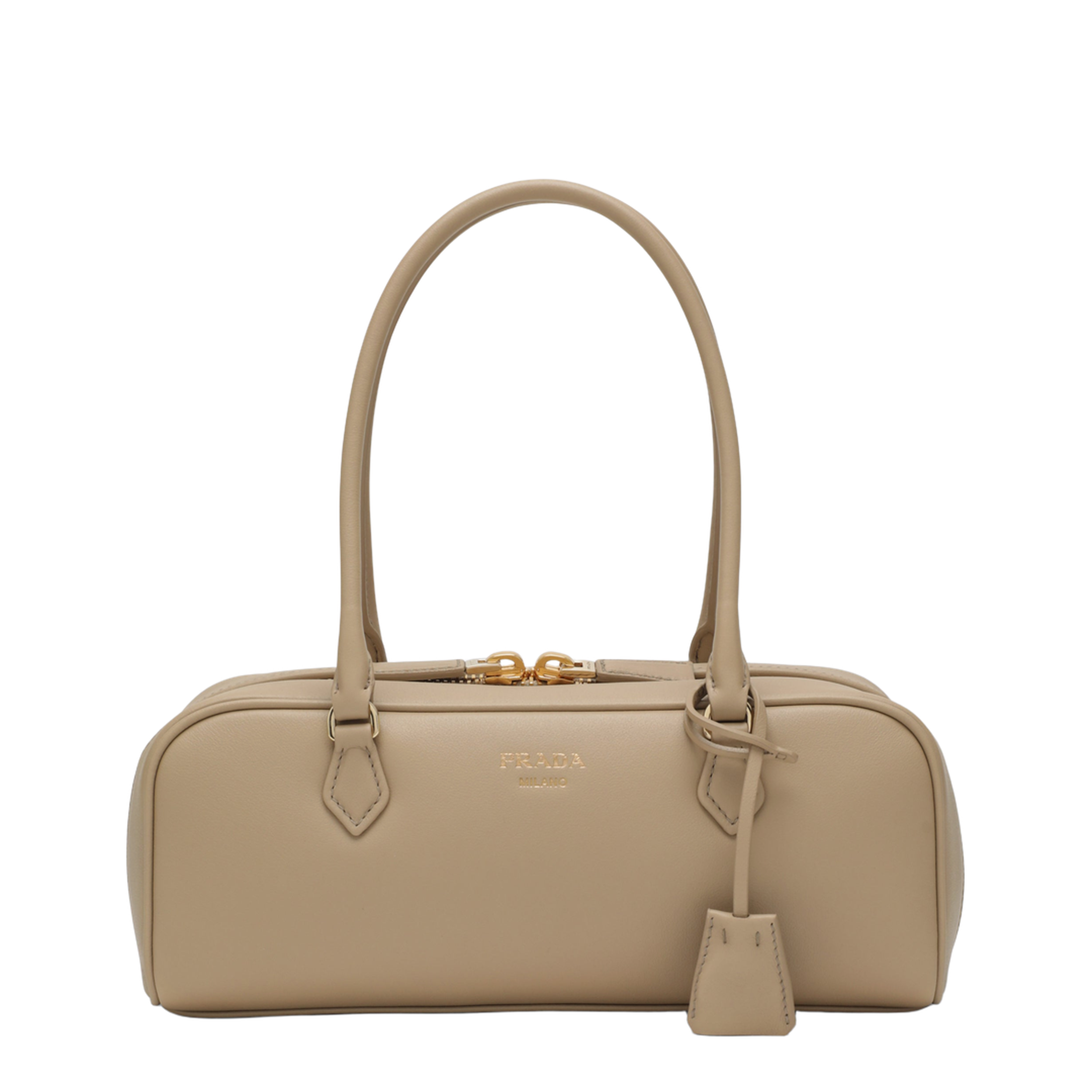 MAYFEYR - Prada - Shoulder Bag In Sand Leather - 1BB170OOO2CYSF0036